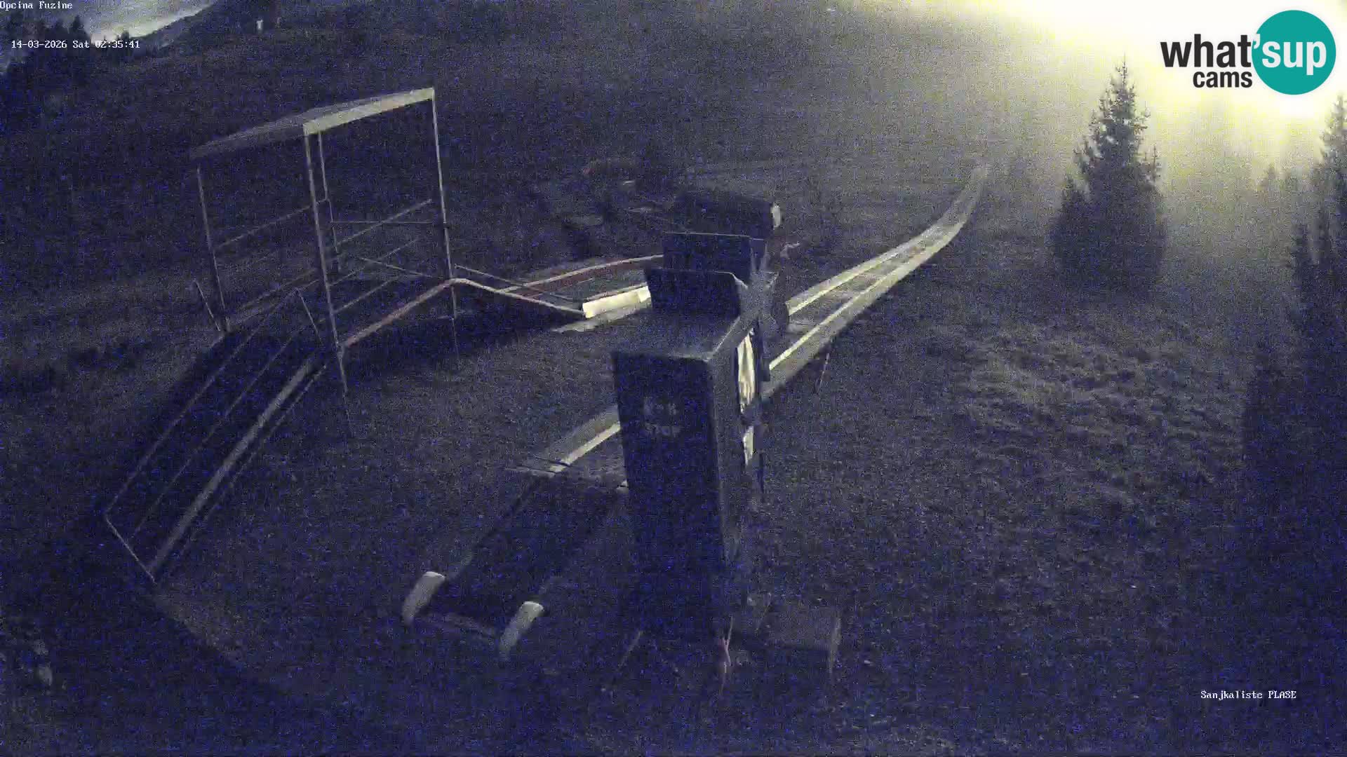 Live webcam Fužine toboggan run – Croatia