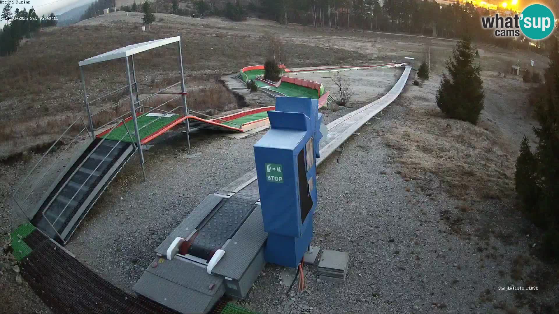 Live webcam Fužine toboggan run – Croatia