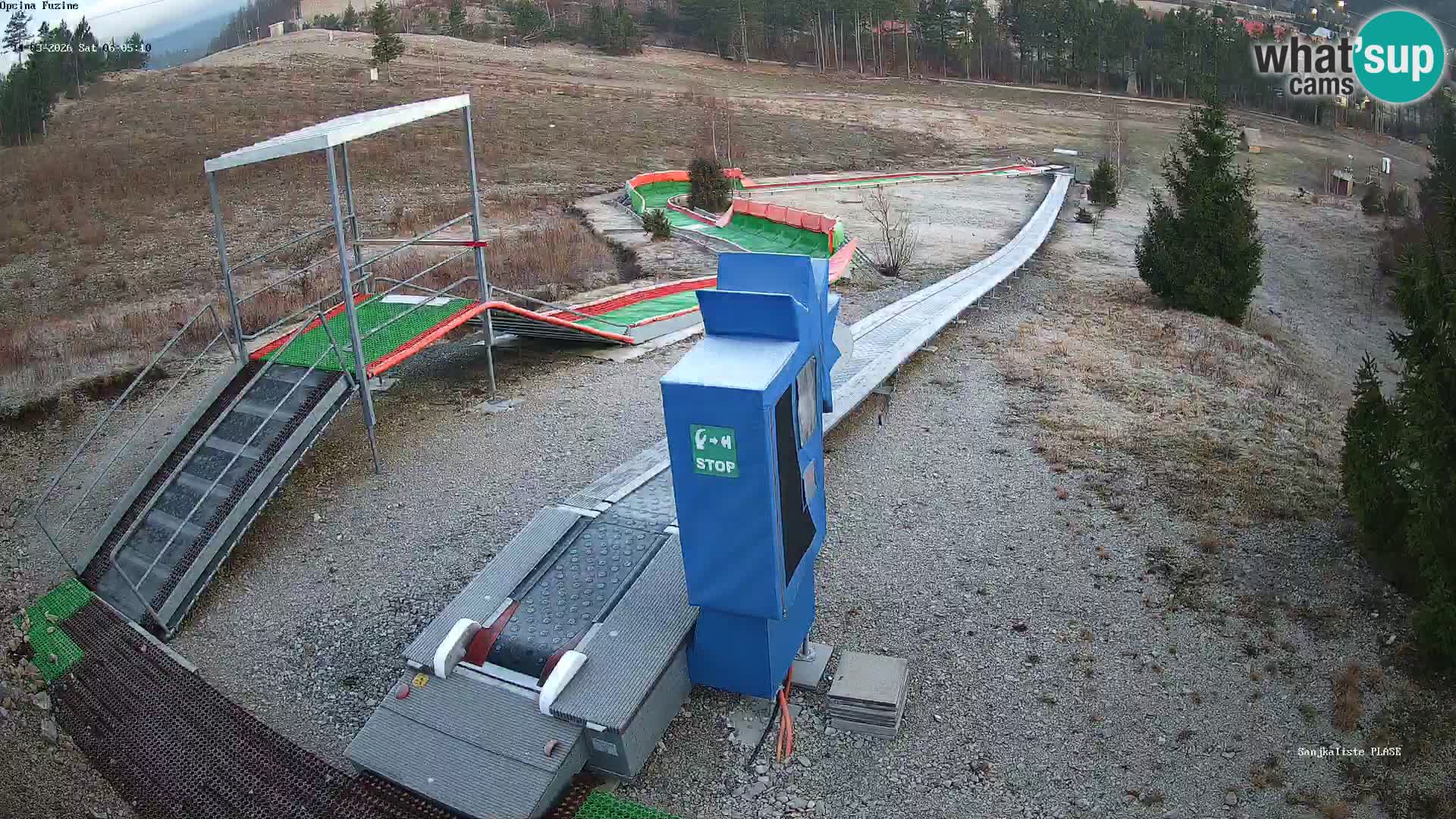 Live webcam Pista da slittino Fužine – Croazia