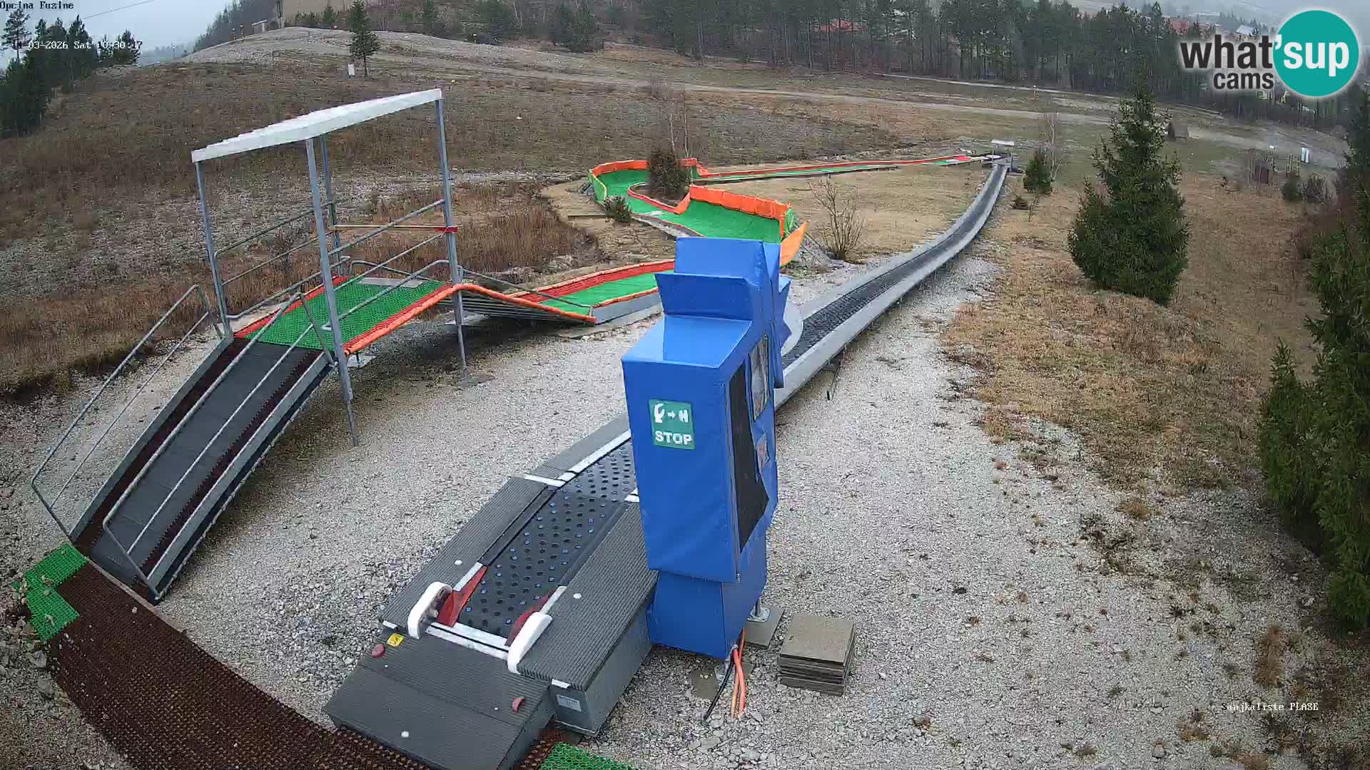 Live webcam Fužine toboggan run – Croatia