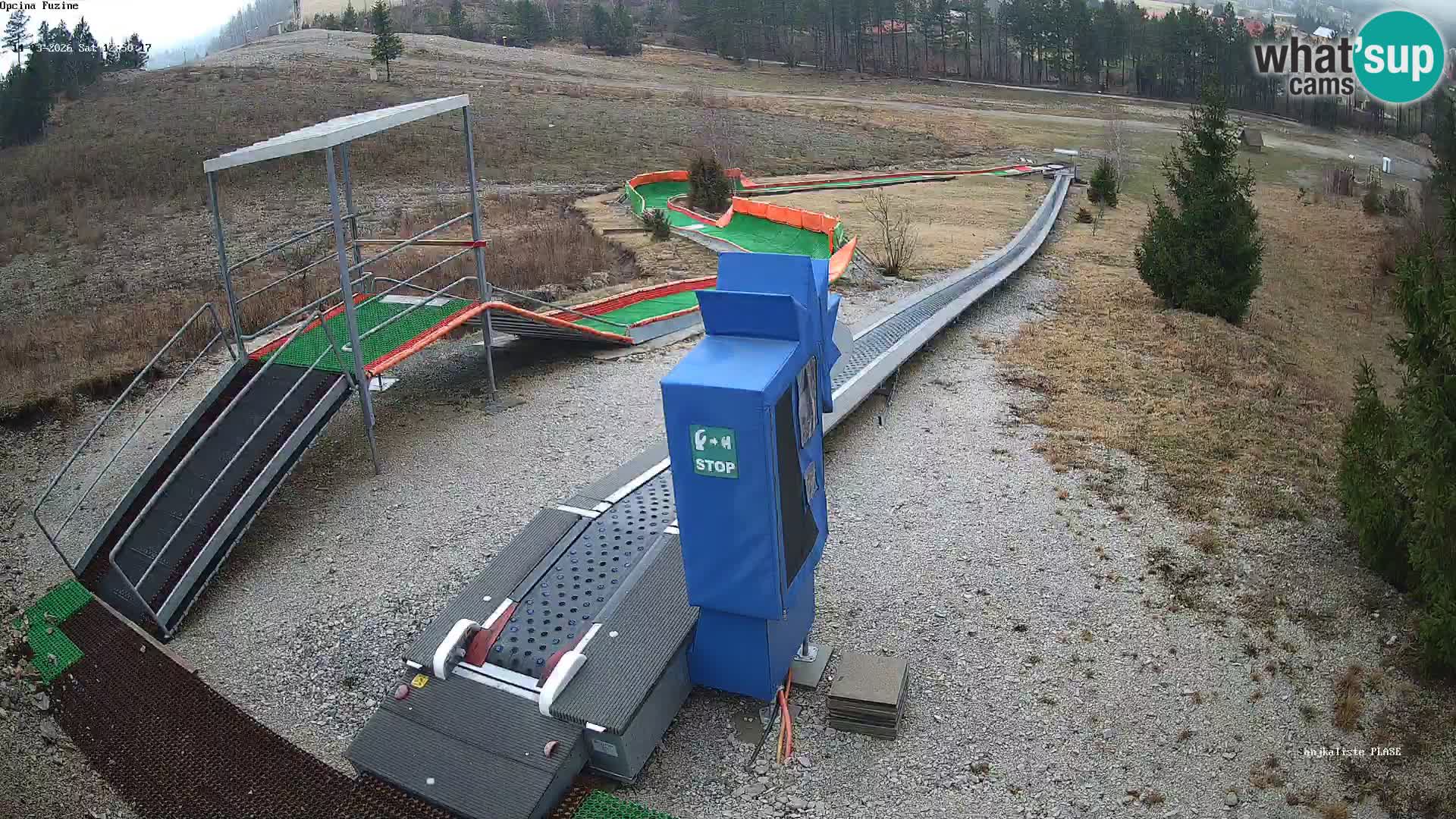 Live webcam Pista da slittino Fužine – Croazia