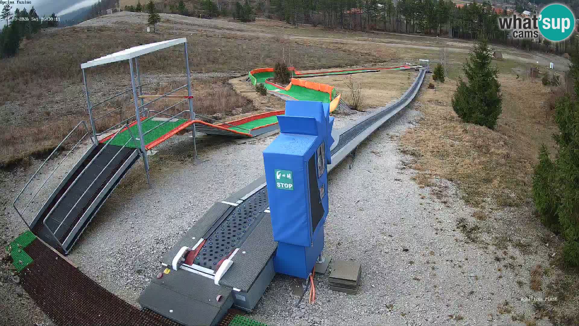 Webcam en direct Piste de luge de Fužine – Croatie