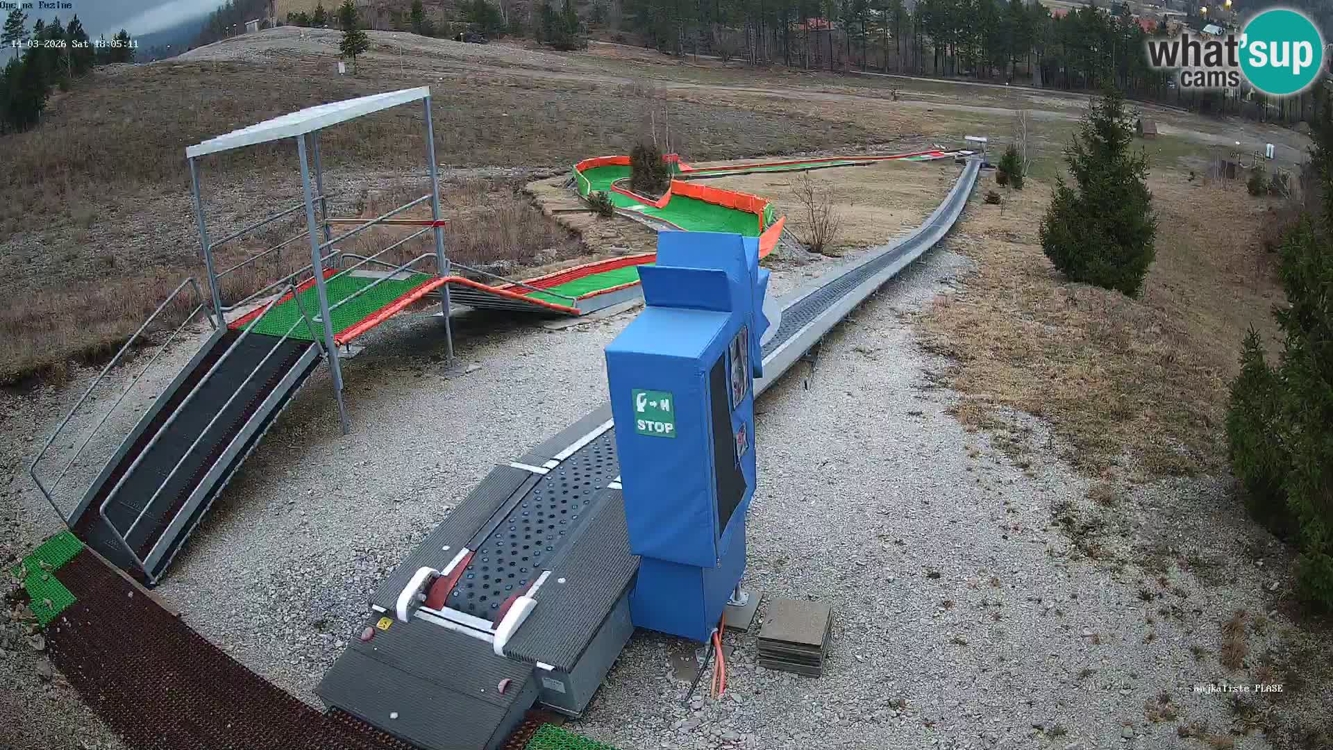 Webcam en direct Piste de luge de Fužine – Croatie