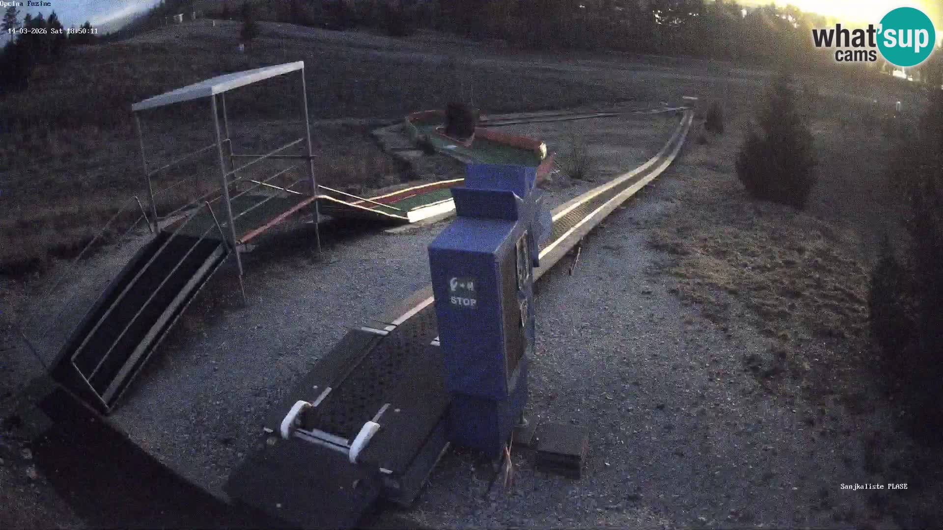 Live webcam Pista da slittino Fužine – Croazia