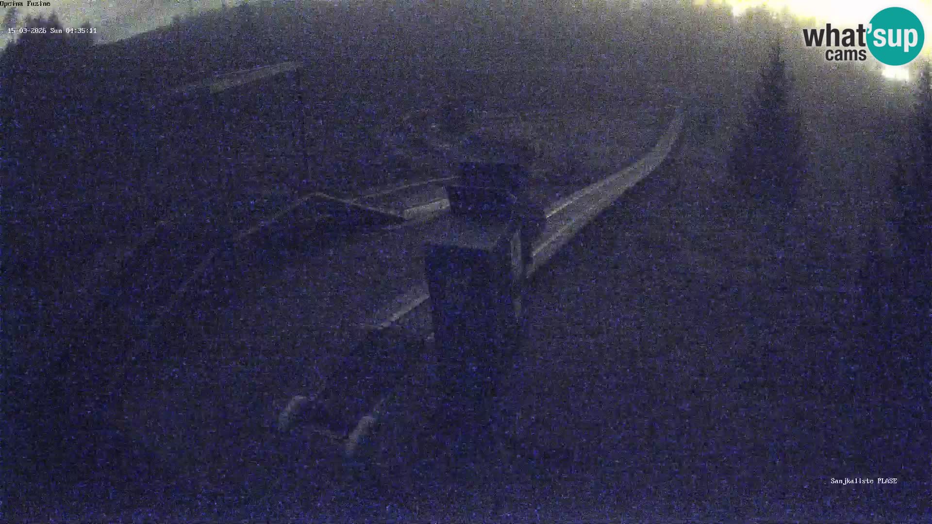 Live webcam Pista da slittino Fužine – Croazia