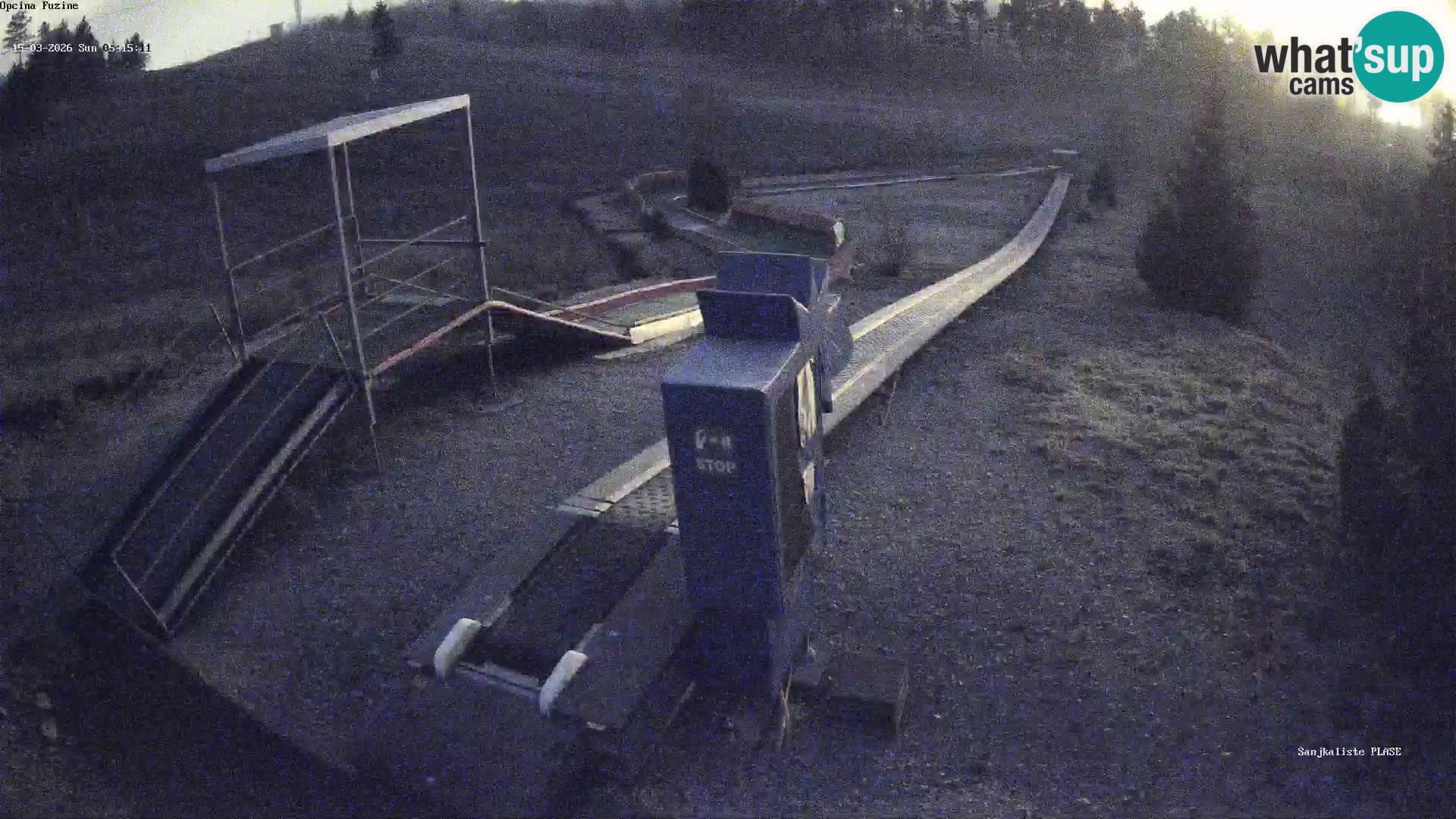 Live webcam Fužine toboggan run – Croatia