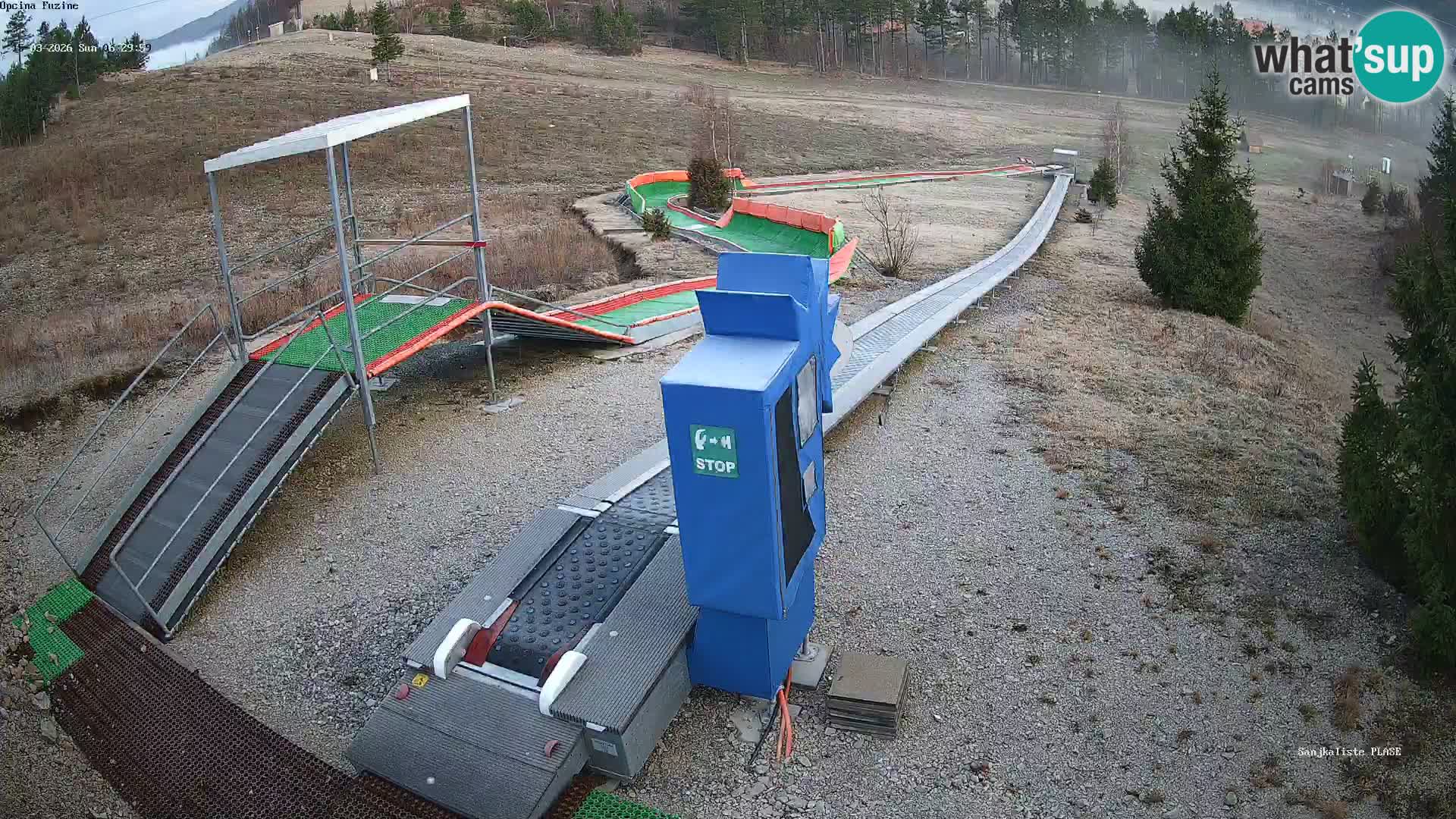 Live webcam Fužine toboggan run – Croatia
