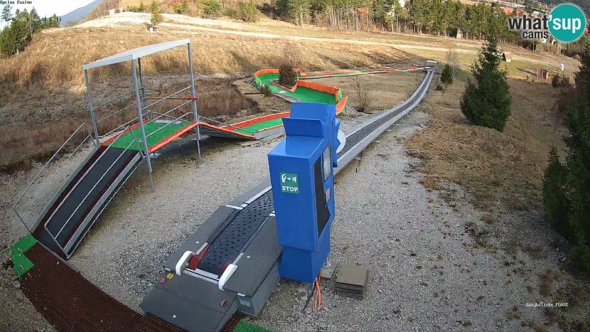 Live webcam Fužine toboggan run – Croatia