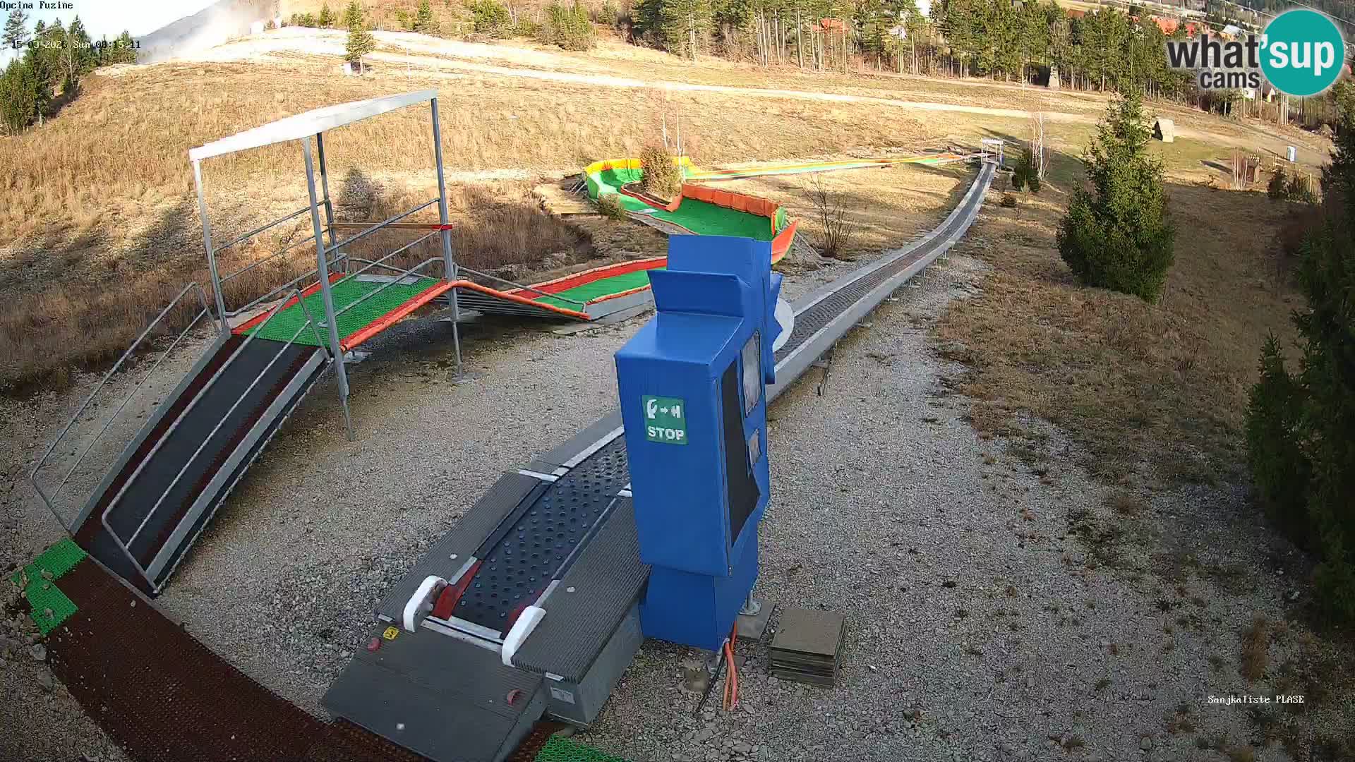 Live webcam Fužine toboggan run – Croatia