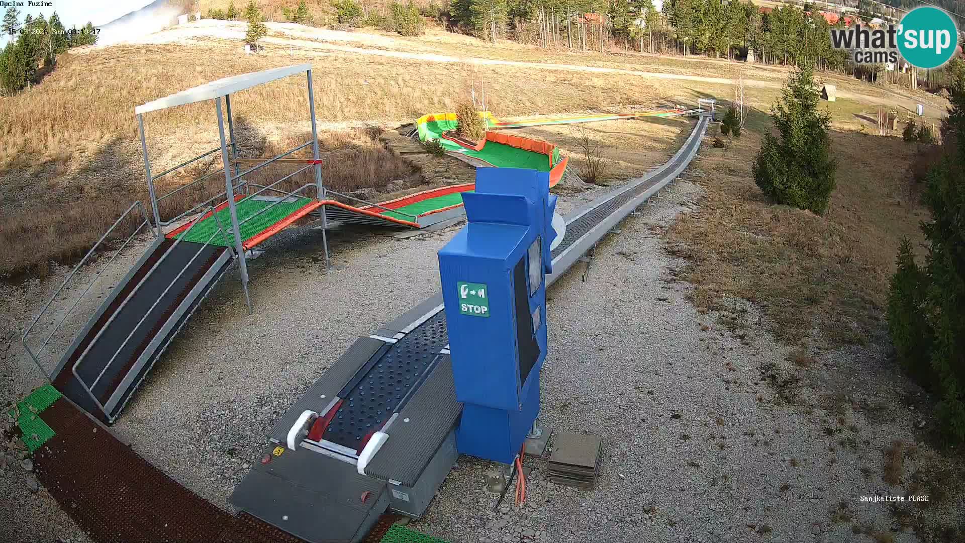 Live webcam Fužine toboggan run – Croatia