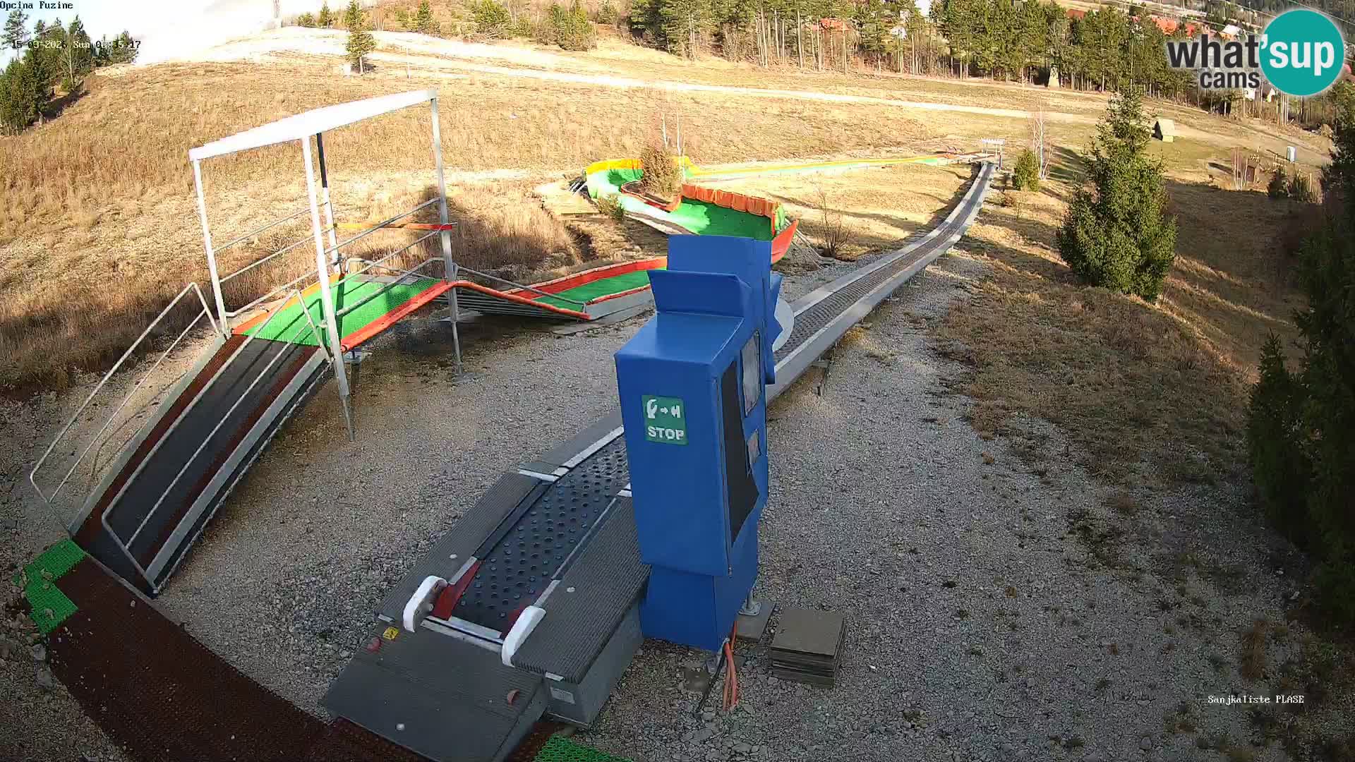 Live webcam Fužine toboggan run – Croatia