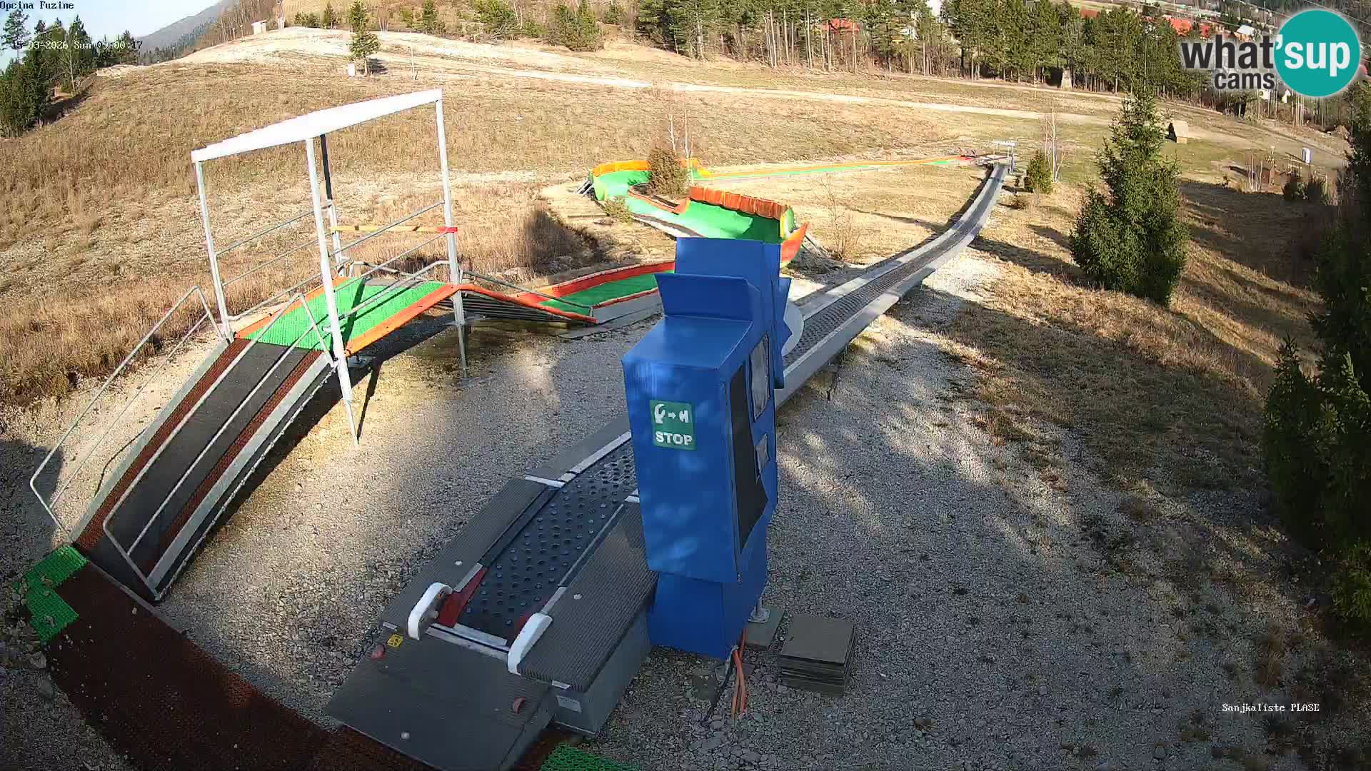 Live webcam Fužine toboggan run – Croatia