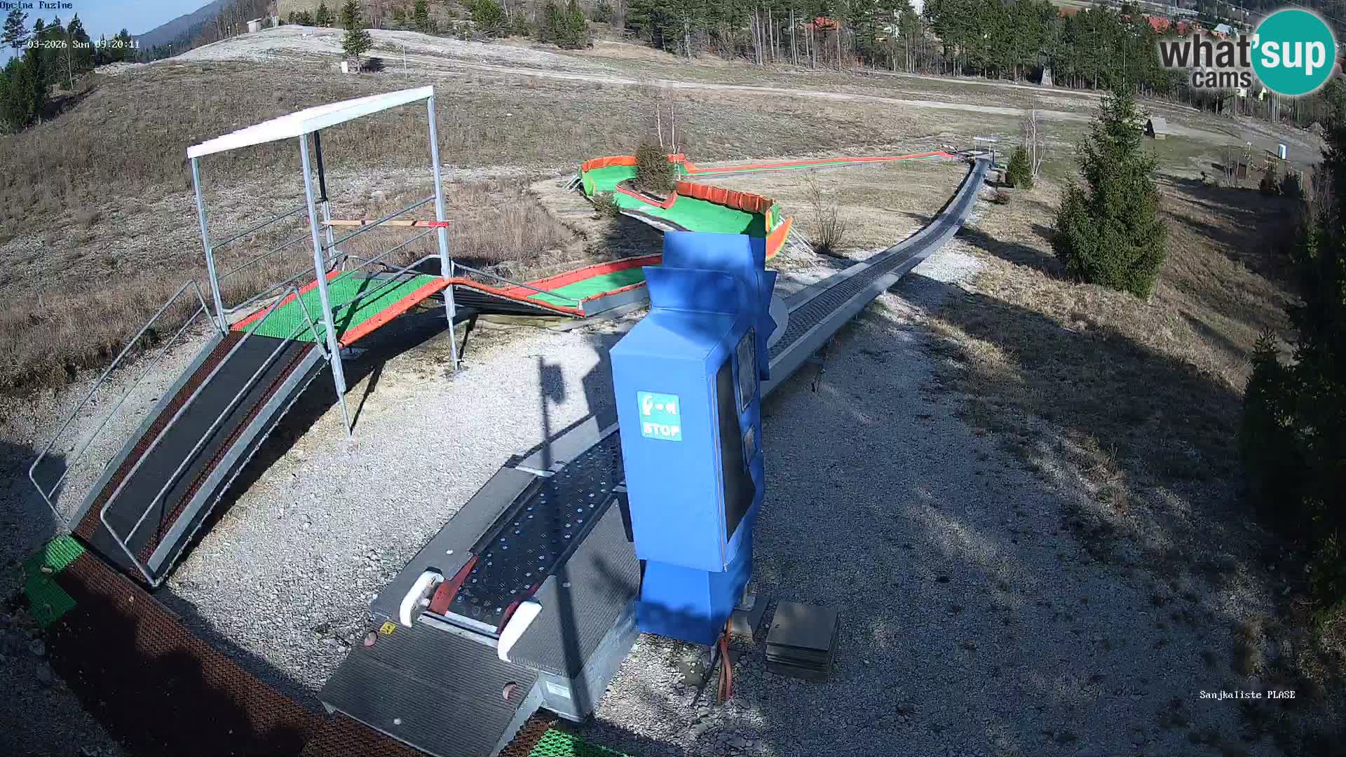 Live webcam Fužine toboggan run – Croatia