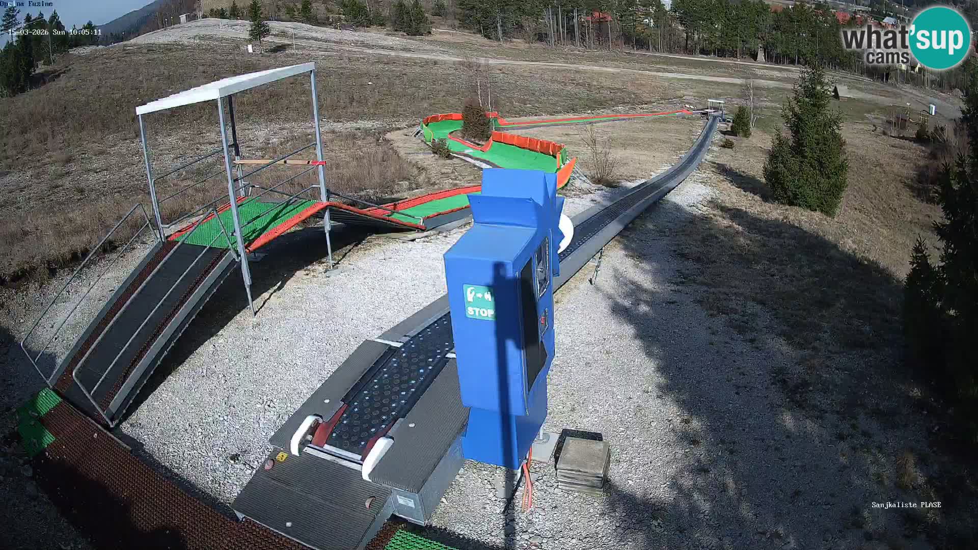 Live webcam Fužine toboggan run – Croatia