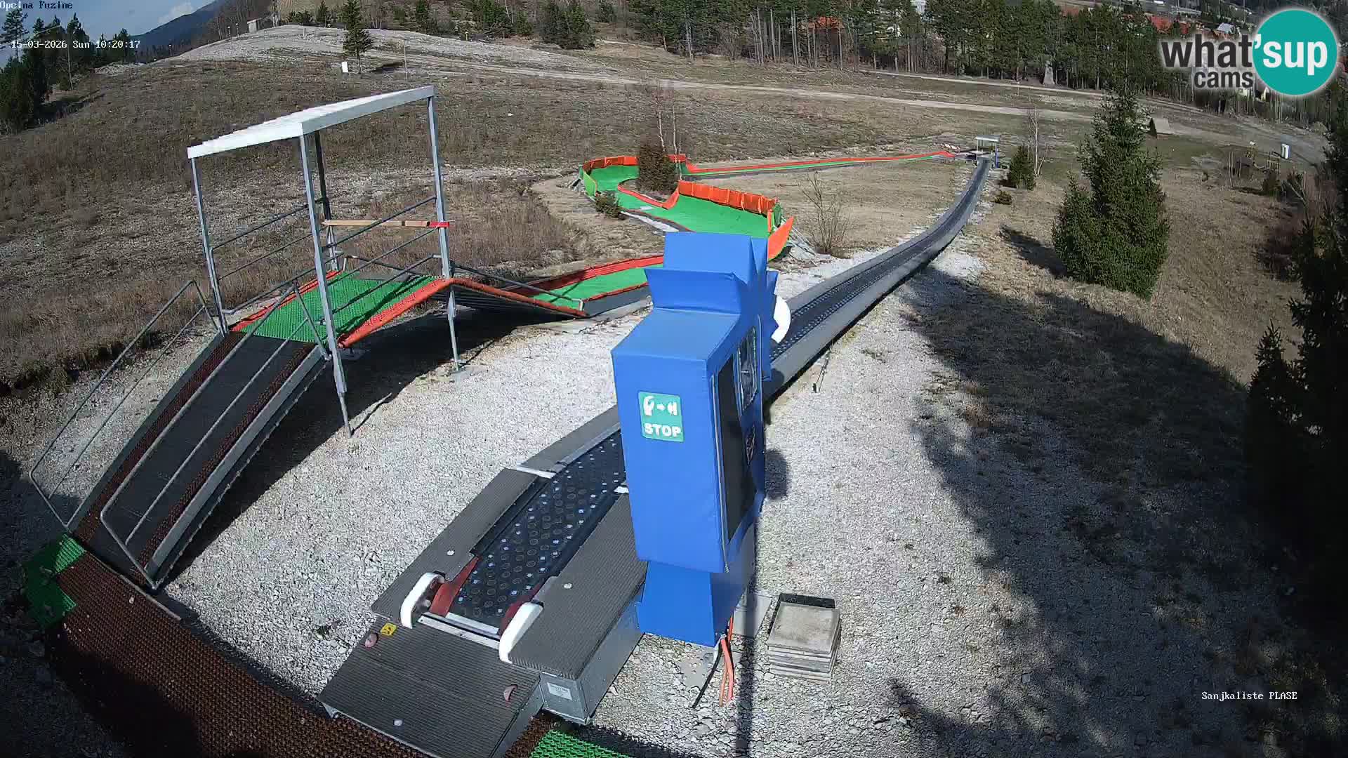 Live webcam Fužine toboggan run – Croatia