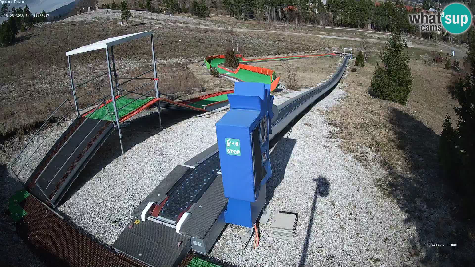 Webcam en direct Piste de luge de Fužine – Croatie