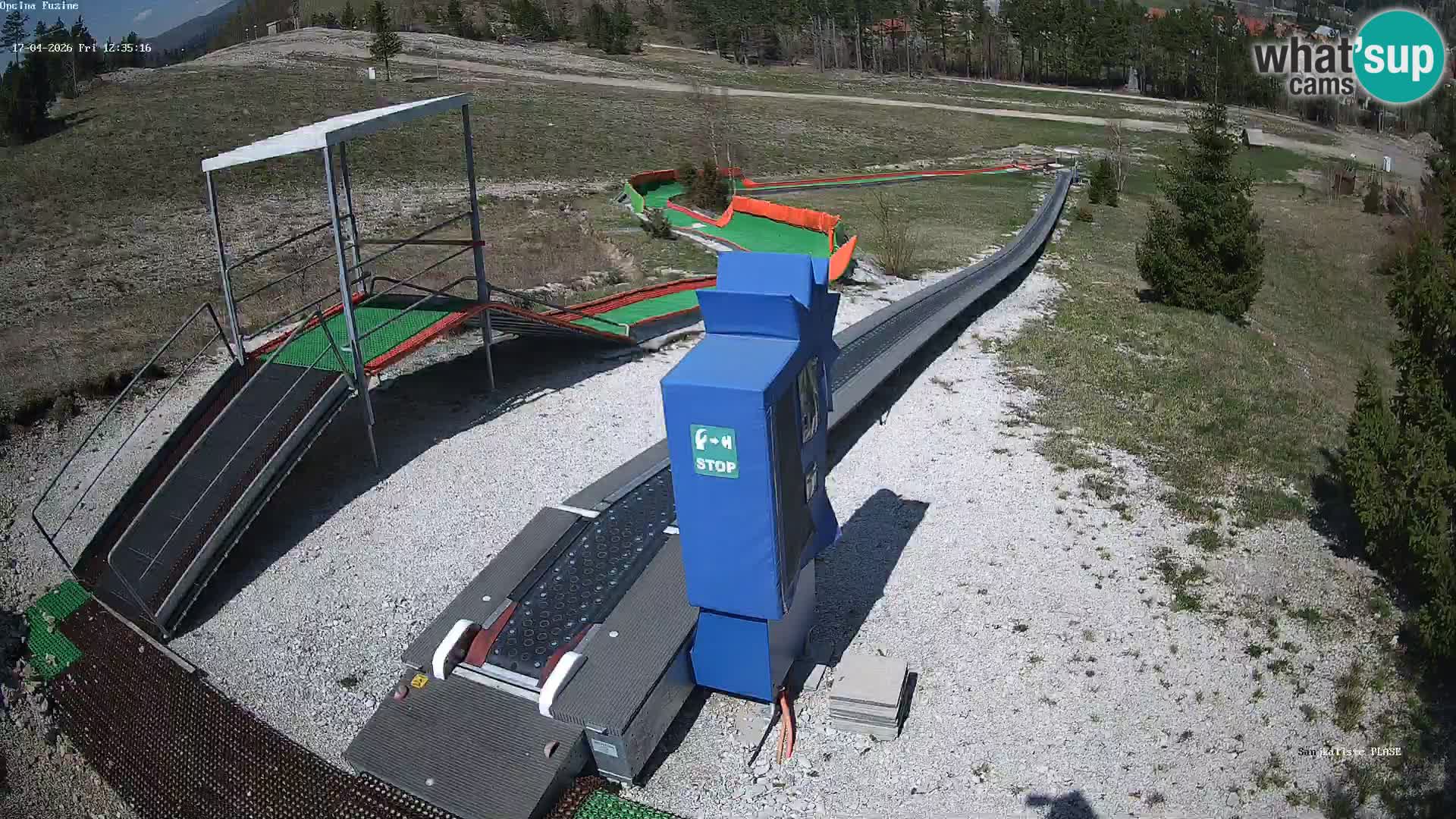 Live webcam Fužine toboggan run – Croatia