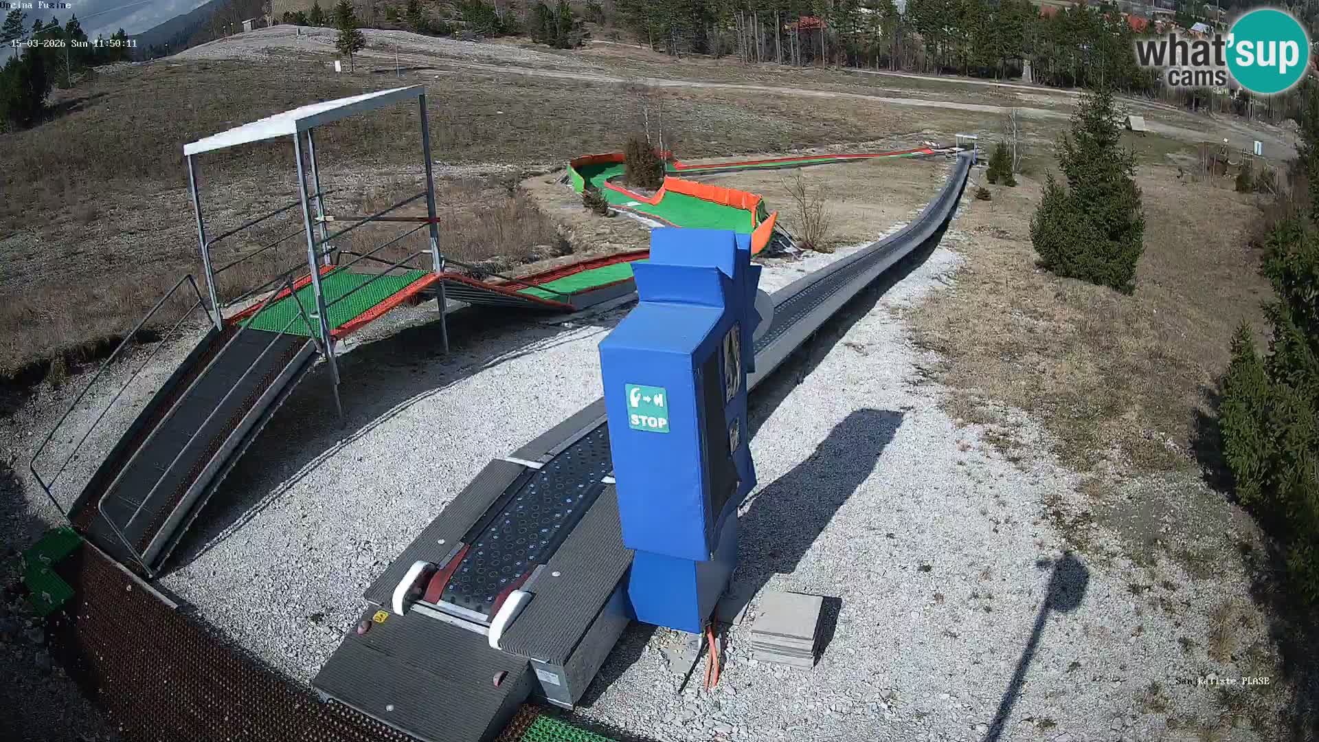 Live webcam Fužine toboggan run – Croatia