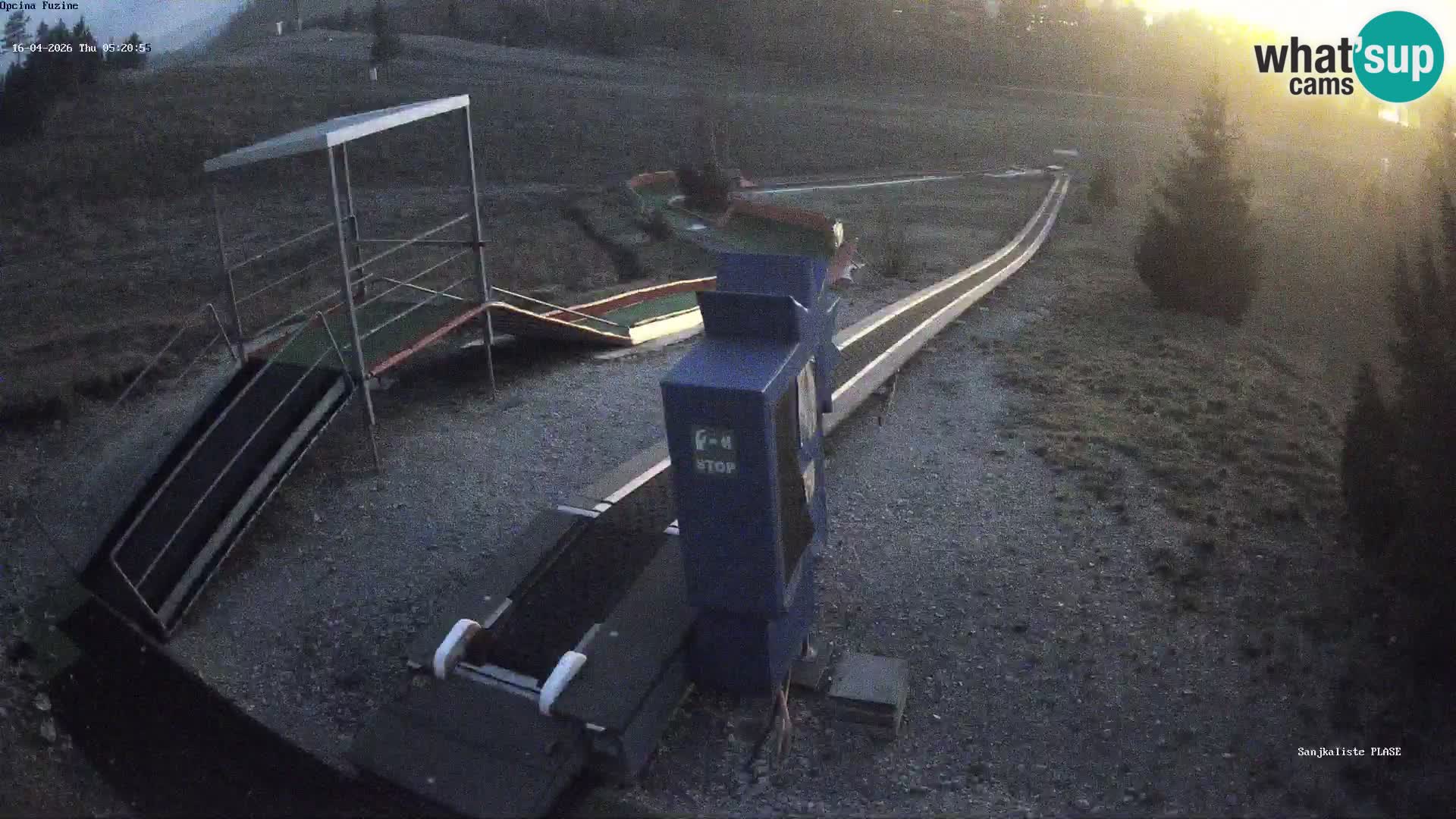 Live webcam Pista da slittino Fužine – Croazia