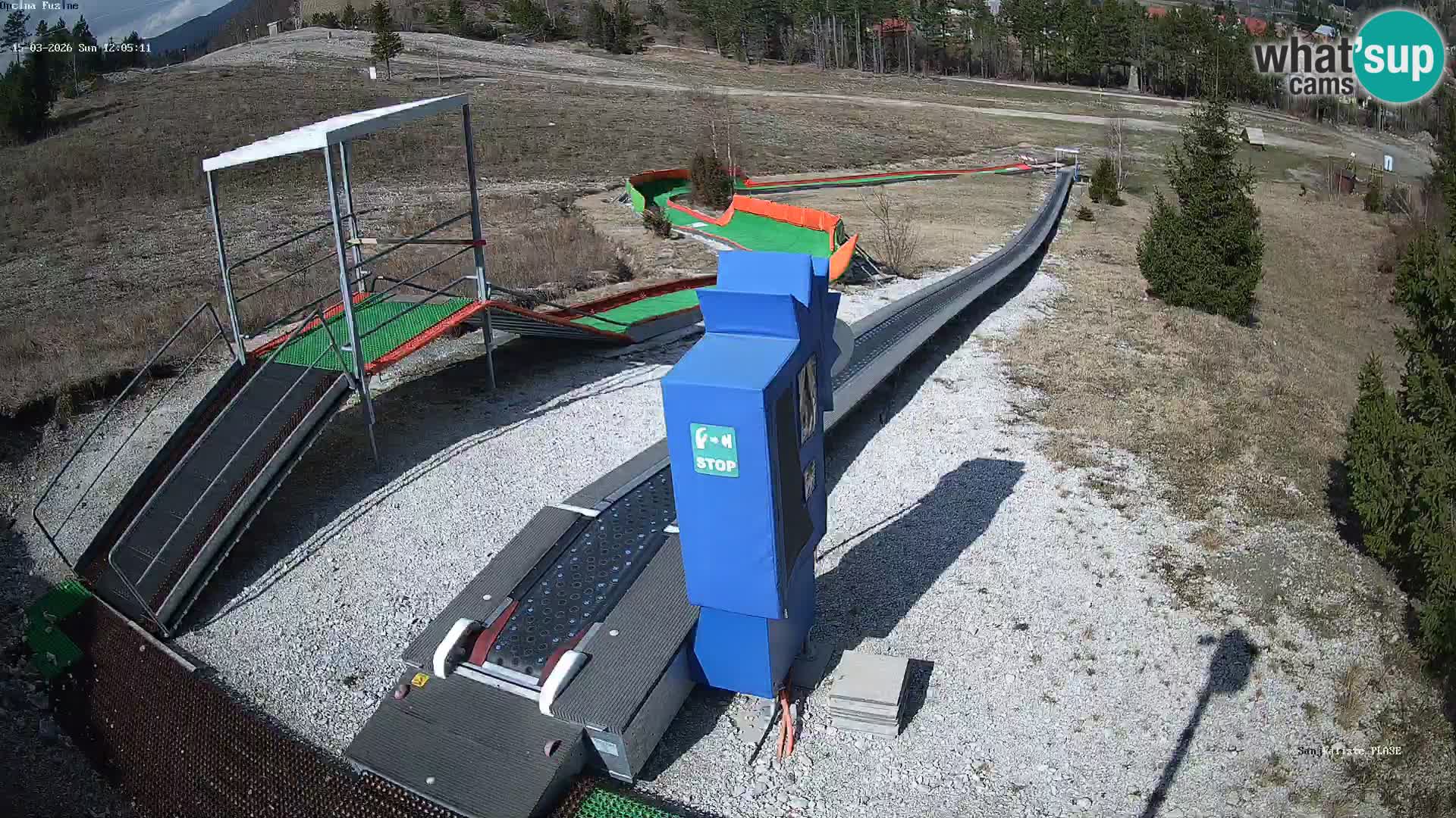 Live webcam Fužine toboggan run – Croatia