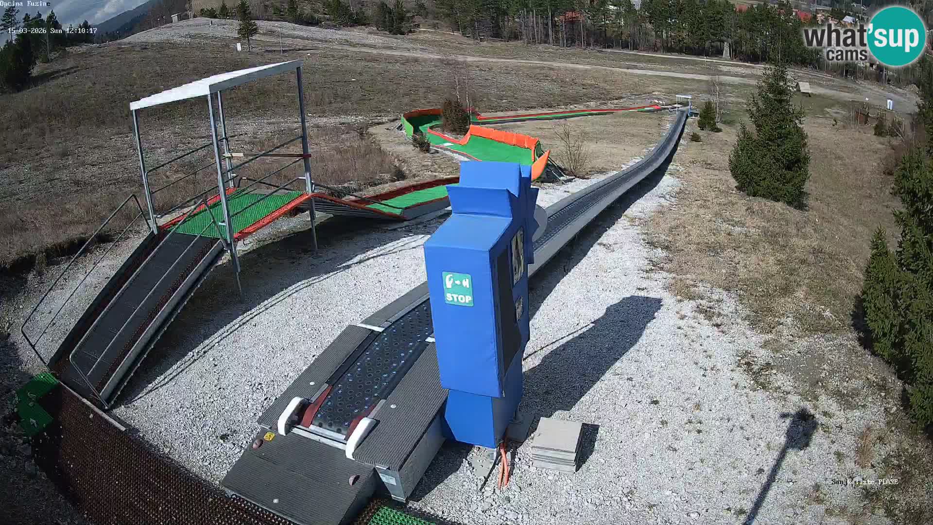 Live webcam Fužine toboggan run – Croatia