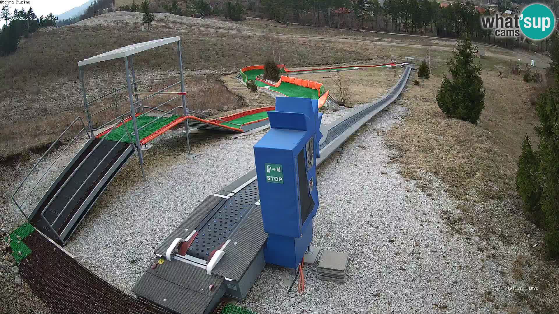 Live webcam Fužine toboggan run – Croatia