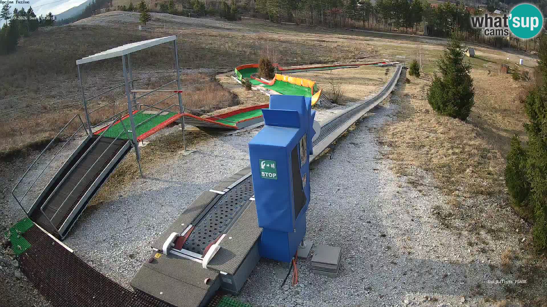 Live webcam Fužine toboggan run – Croatia