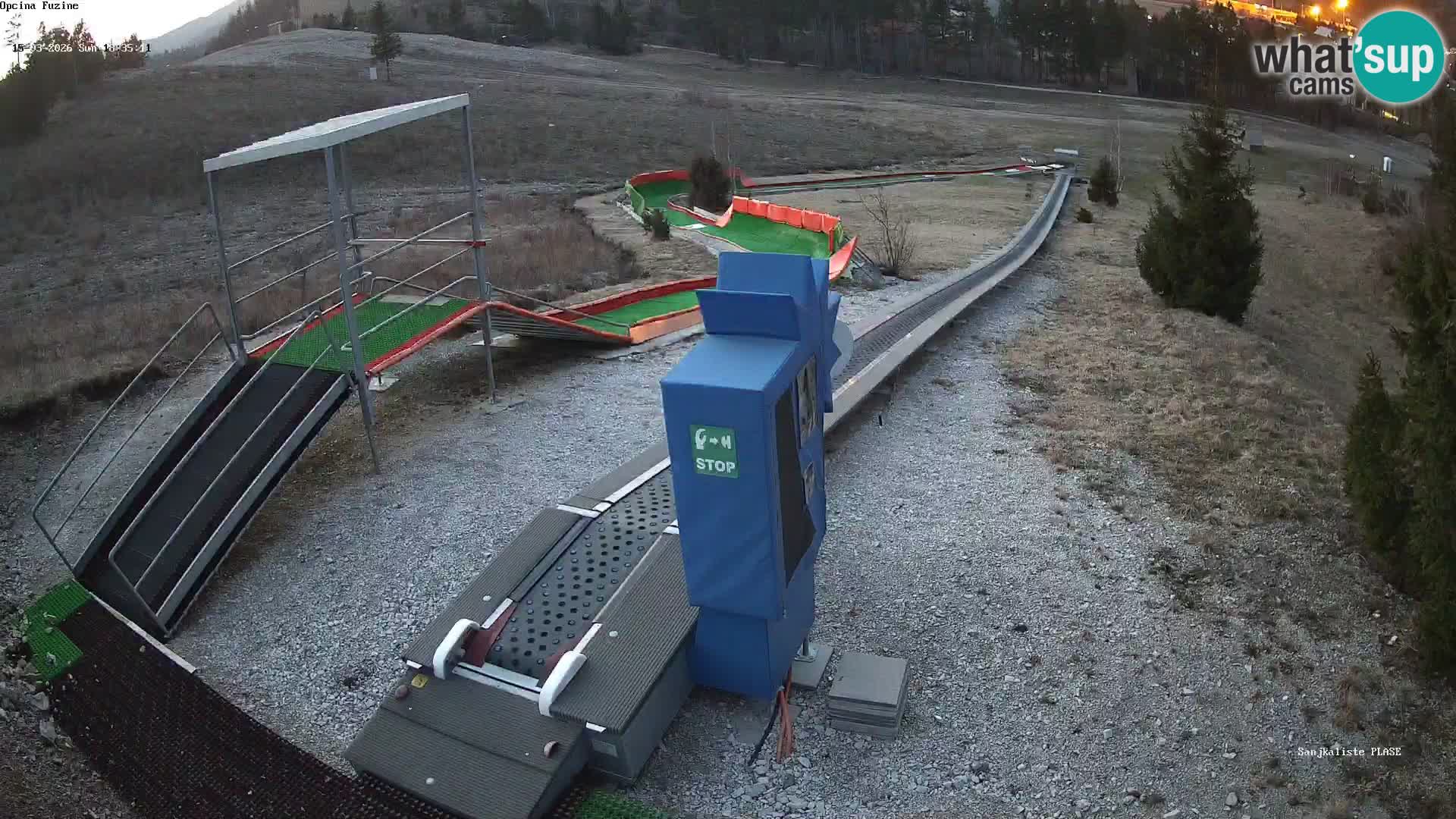 Live webcam Fužine toboggan run – Croatia