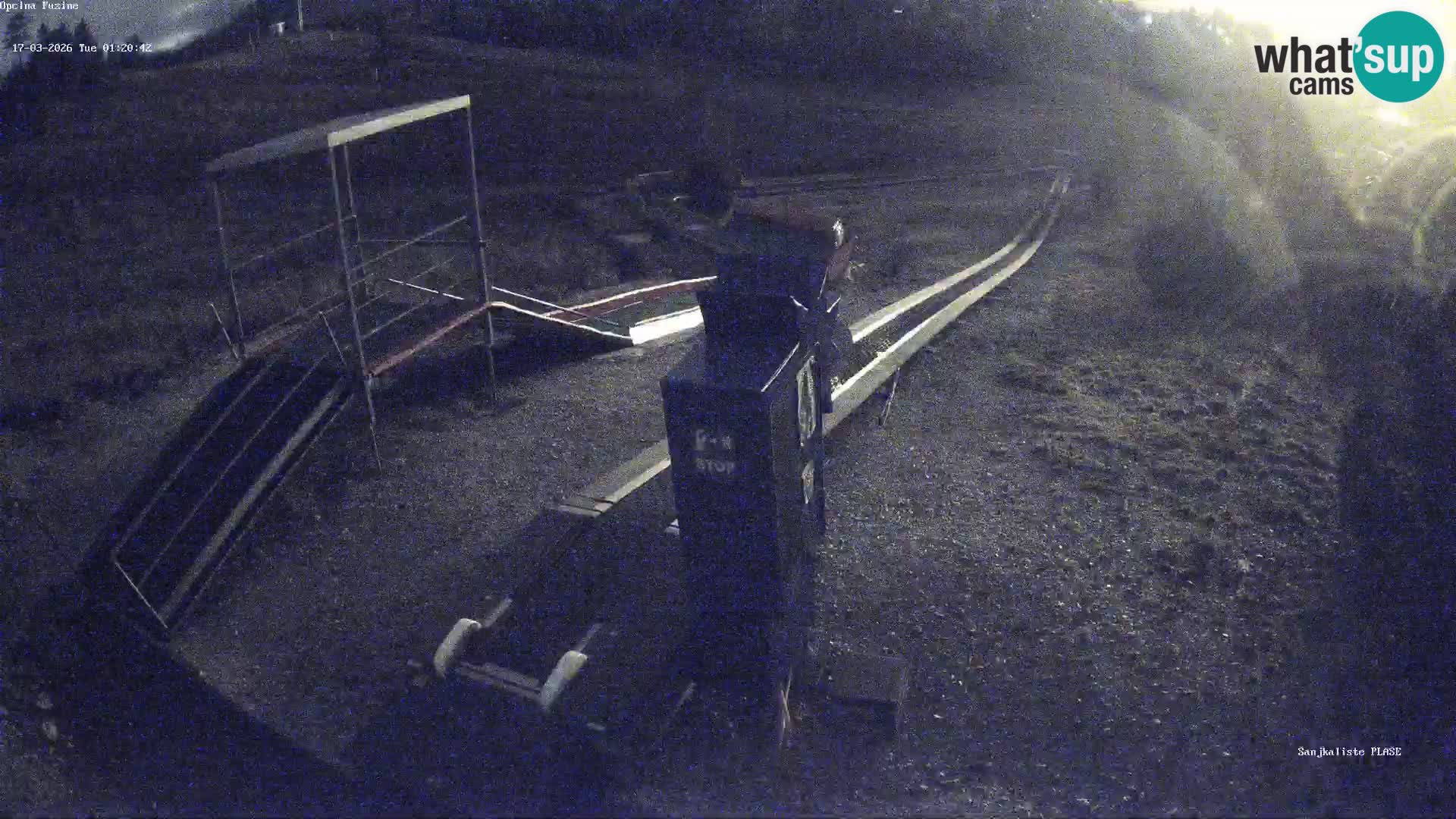 Live webcam Pista da slittino Fužine – Croazia