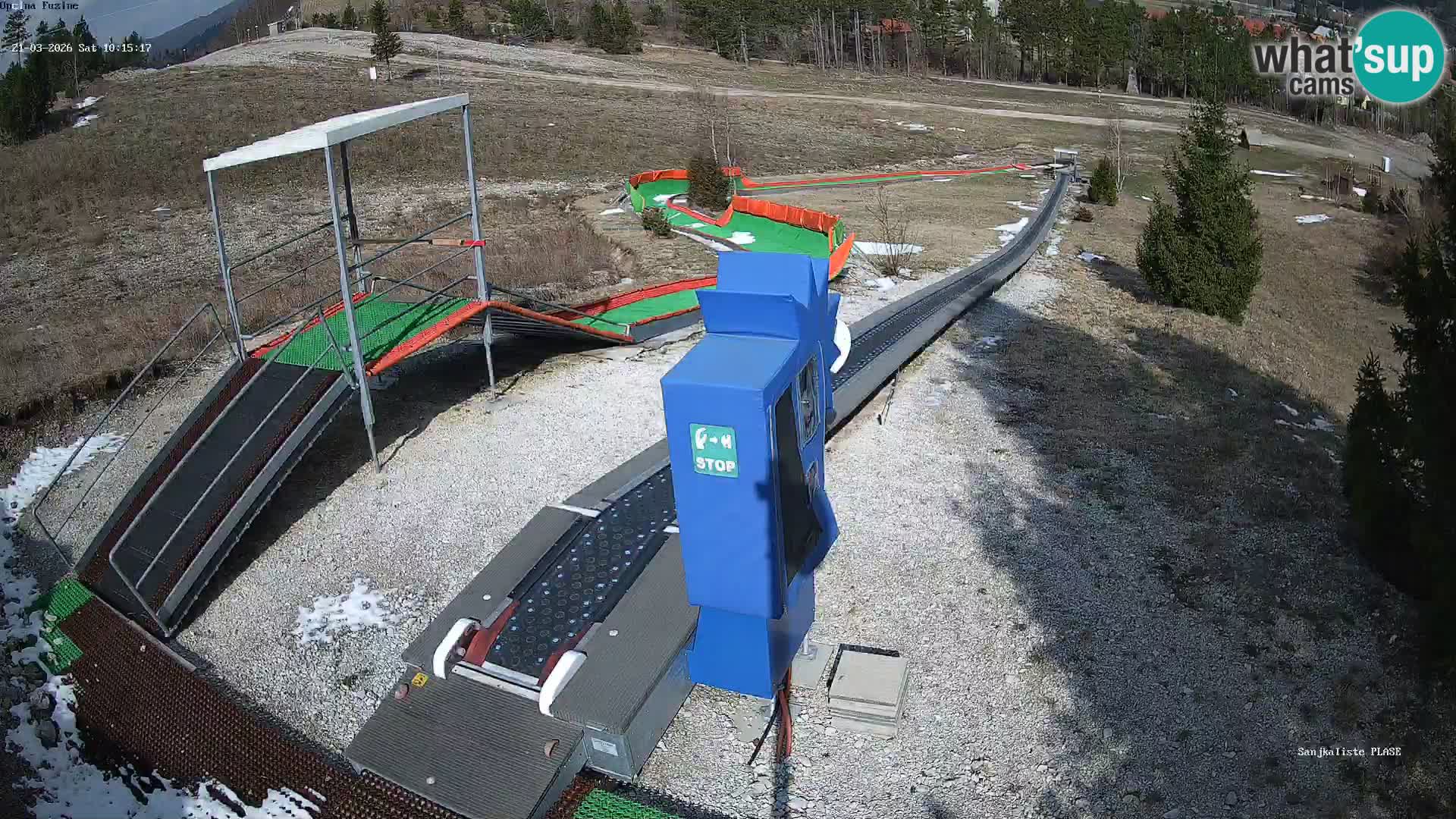 Webcam en vivo Pista de trineo Fužine – Croacia