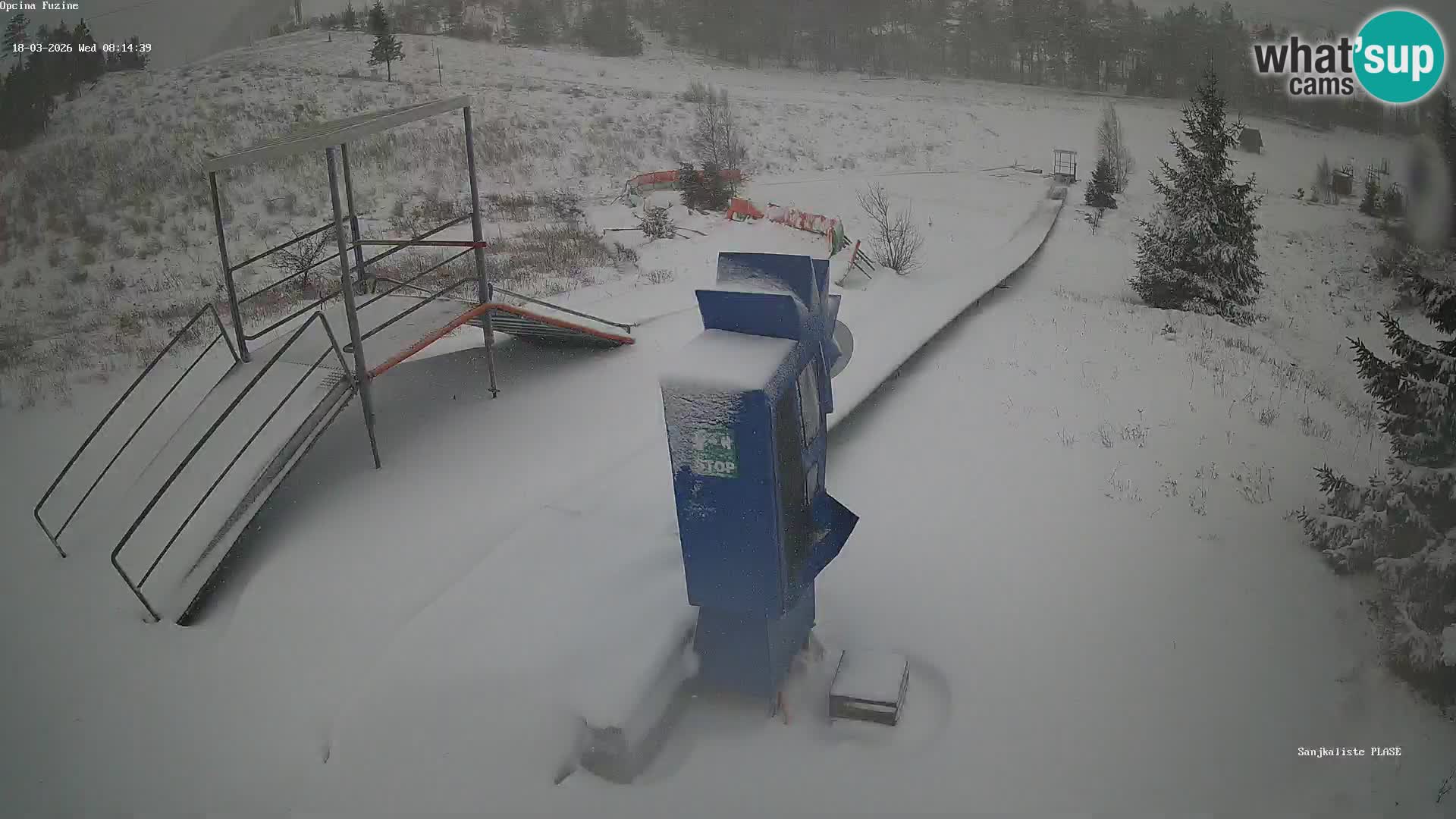 Live webcam Pista da slittino Fužine – Croazia