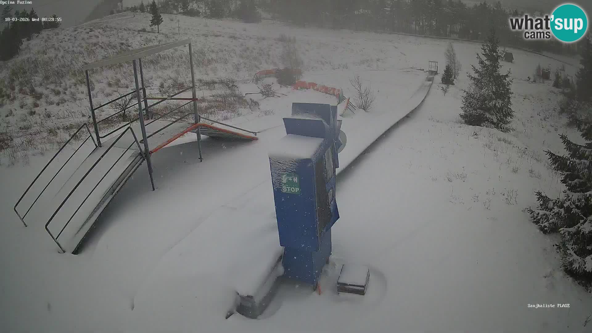 Live webcam Pista da slittino Fužine – Croazia