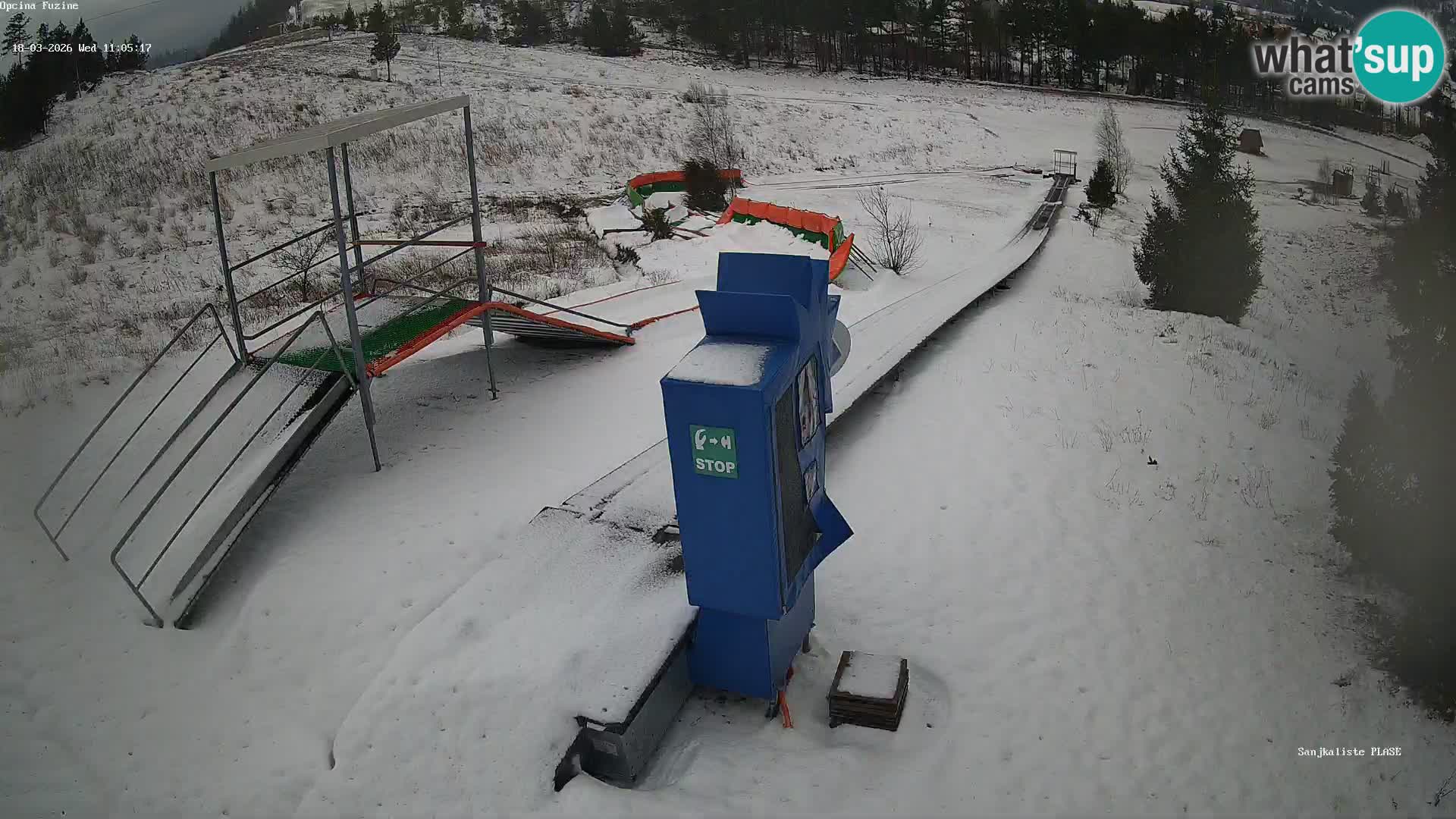 Webcam en direct Piste de luge de Fužine – Croatie