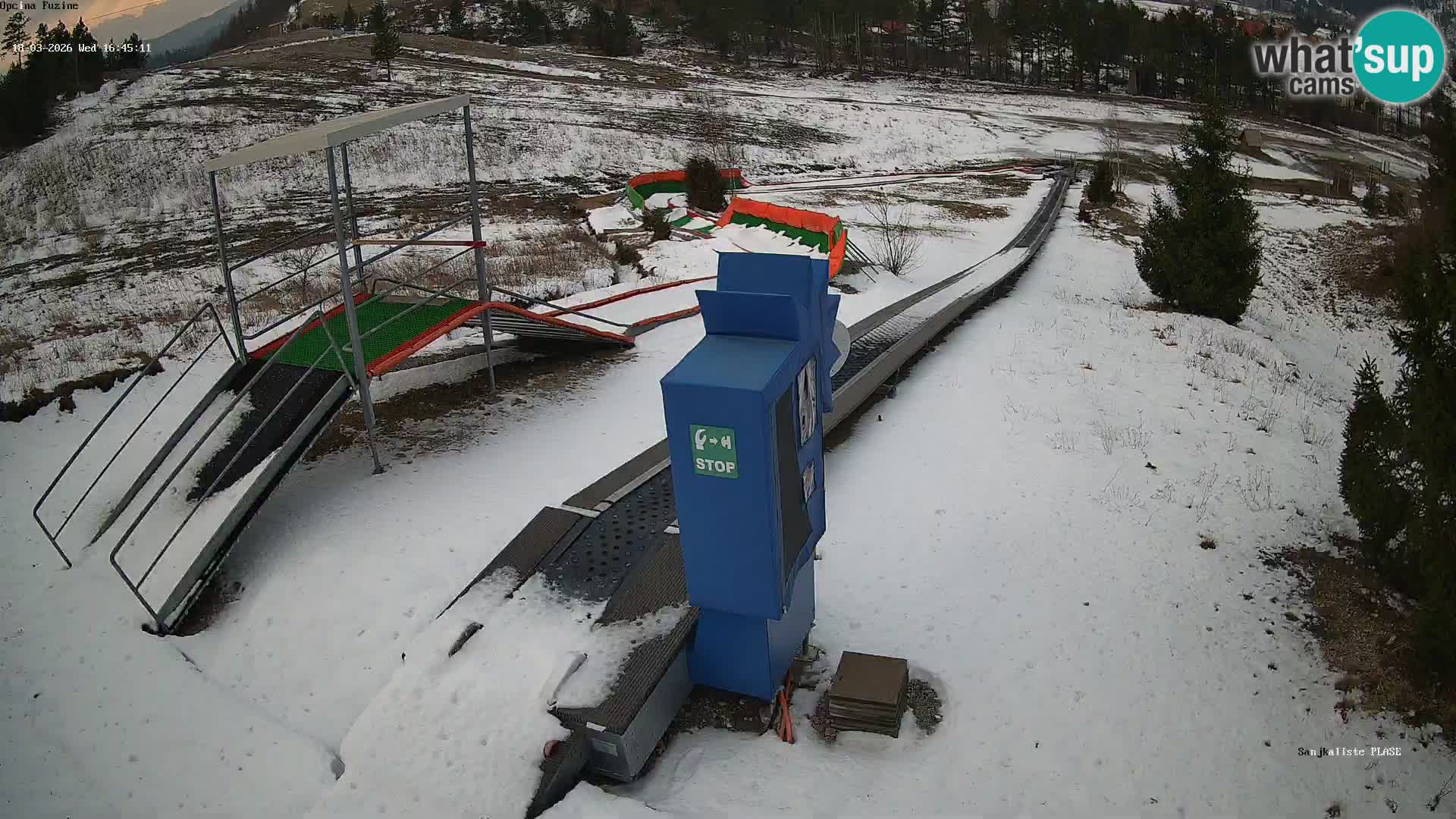 Live webcam Fužine toboggan run – Croatia