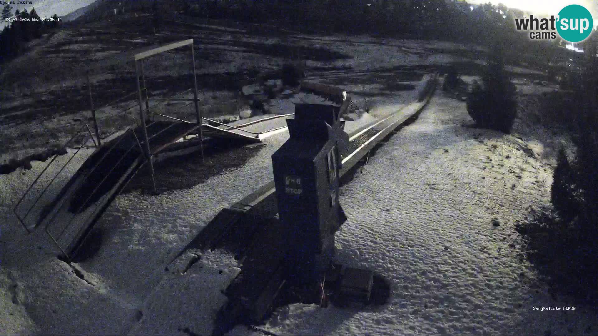 Live webcam Fužine toboggan run – Croatia