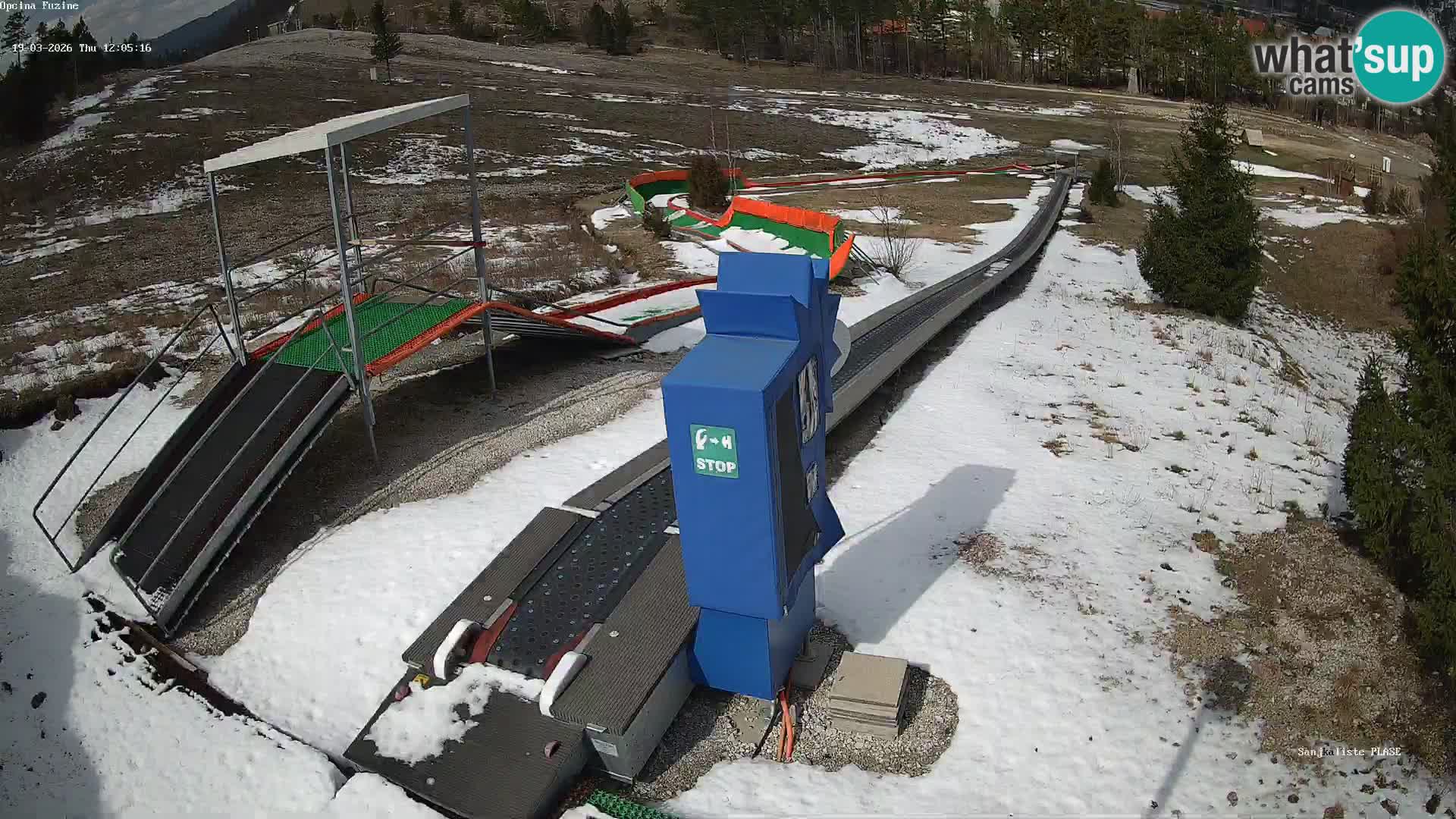 Live webcam Pista da slittino Fužine – Croazia