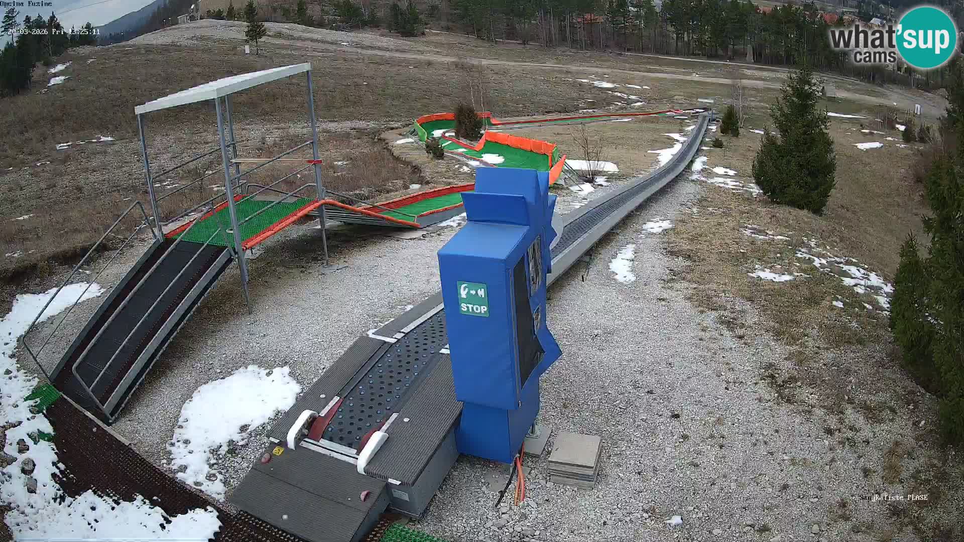 Live webcam Fužine toboggan run – Croatia