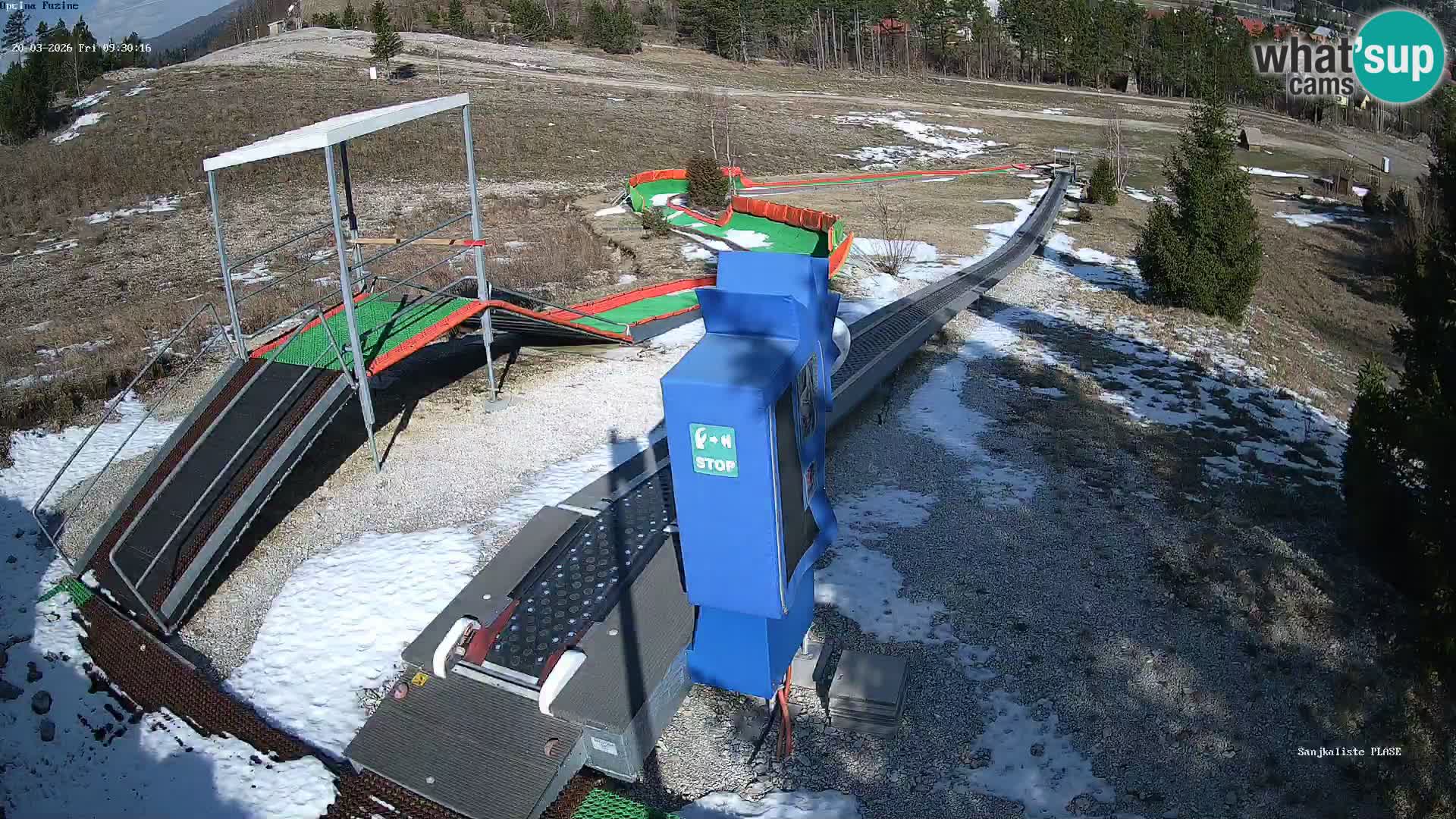 Live webcam Fužine toboggan run – Croatia