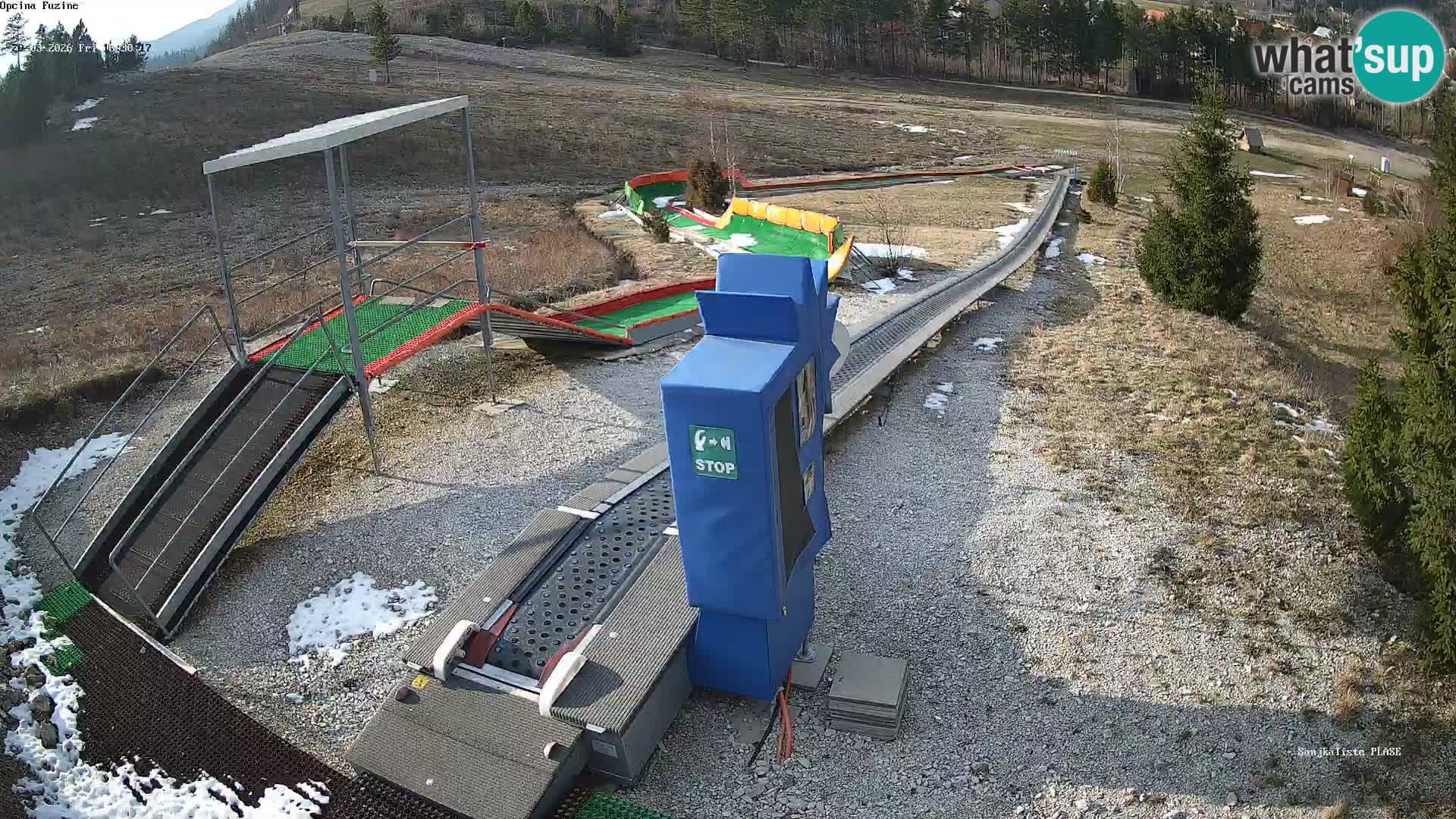 Webcam en direct Piste de luge de Fužine – Croatie