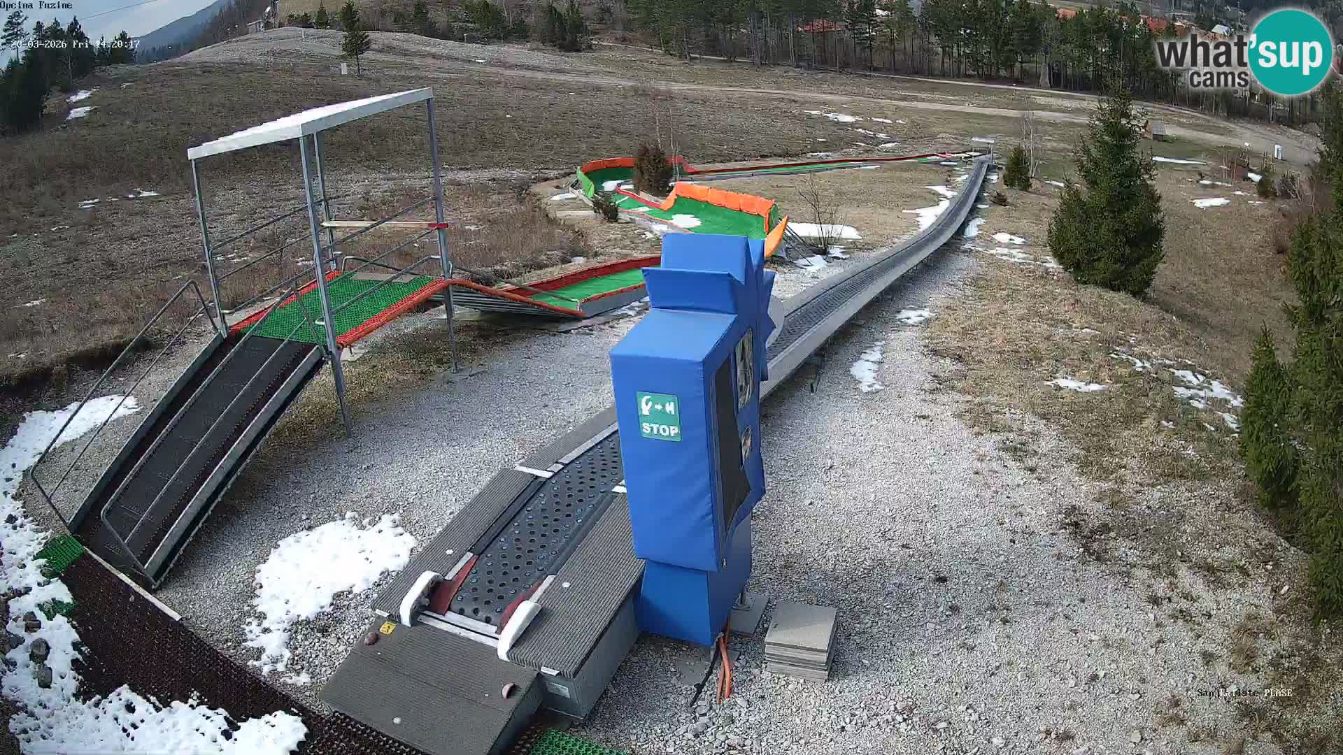 Webcam en direct Piste de luge de Fužine – Croatie