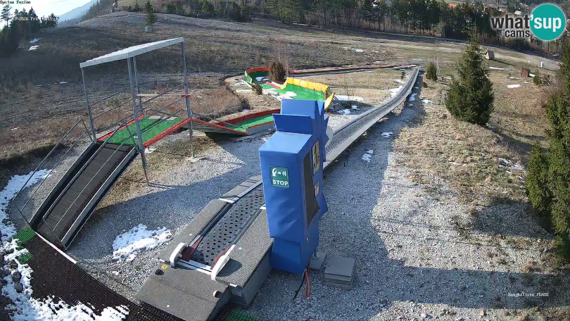 Live webcam Fužine toboggan run – Croatia