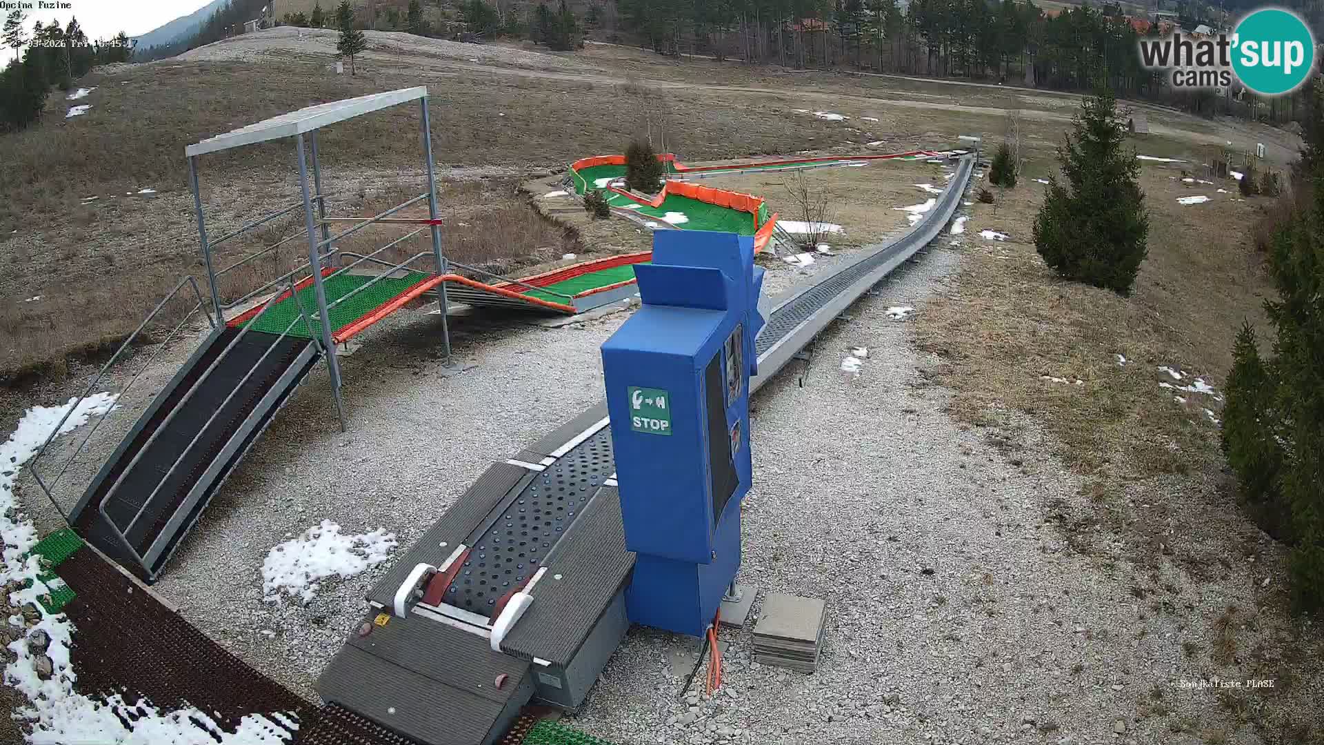 Live webcam Pista da slittino Fužine – Croazia