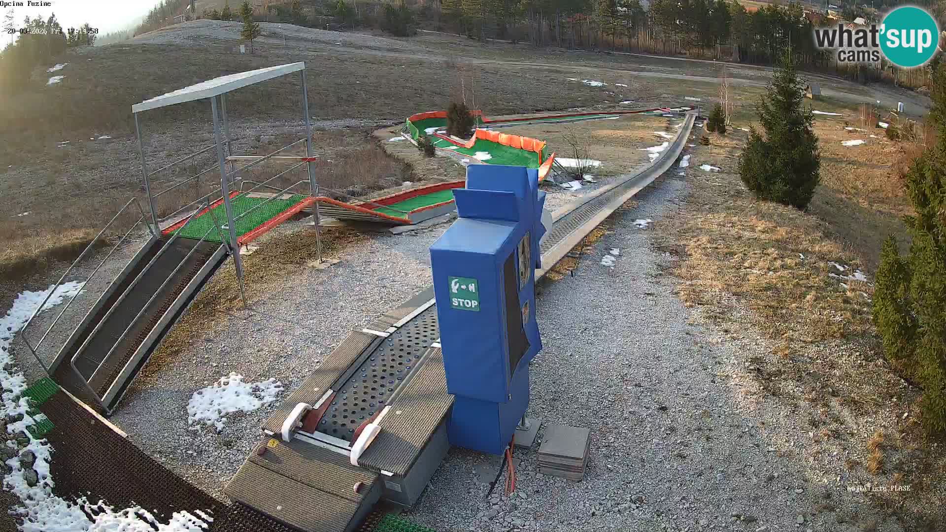 Live webcam Fužine toboggan run – Croatia