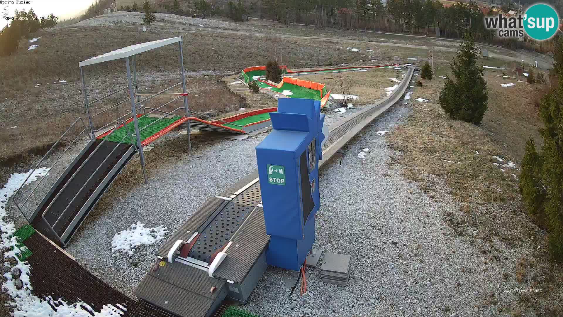 Live webcam Pista da slittino Fužine – Croazia