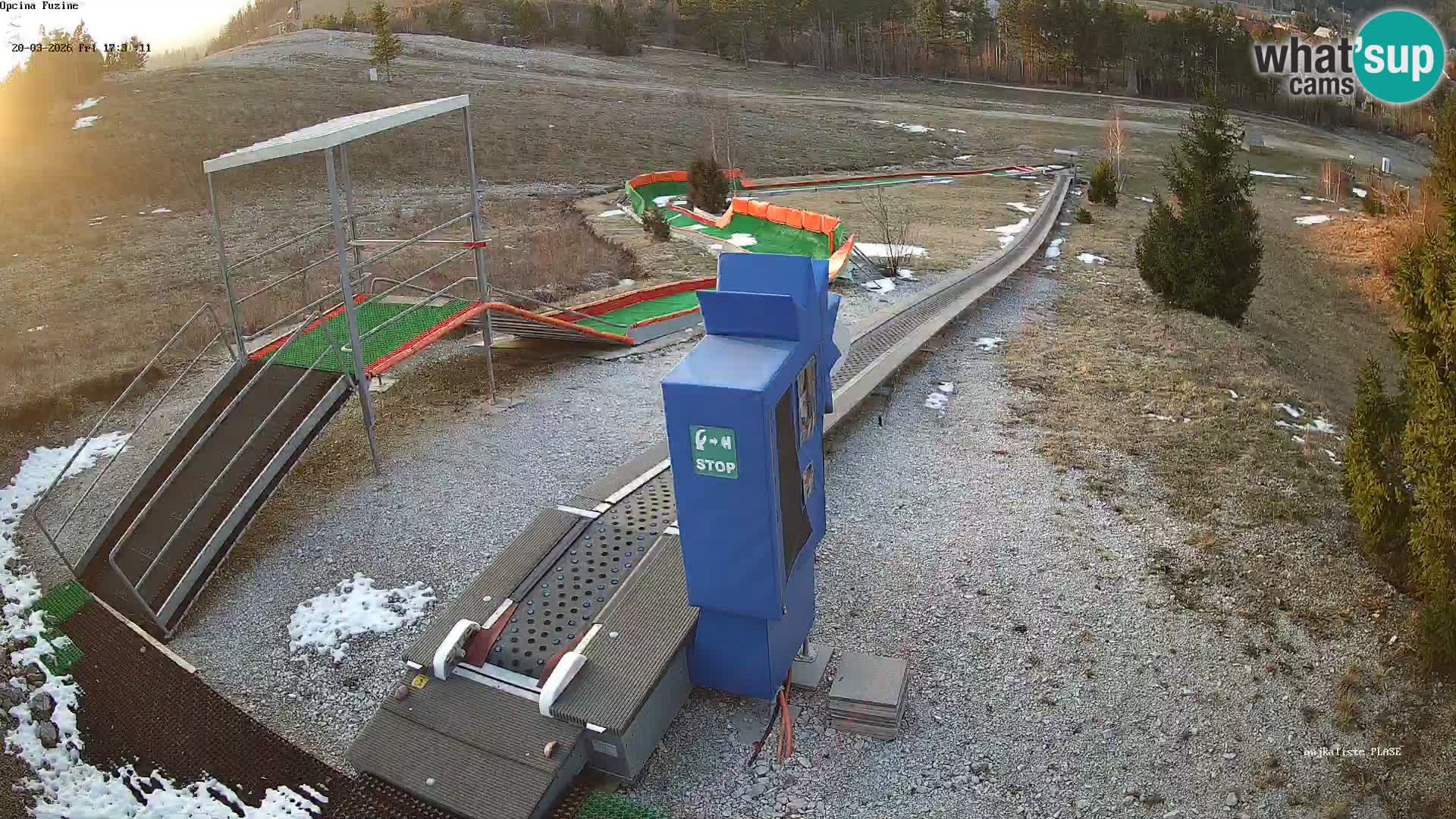 Live webcam Pista da slittino Fužine – Croazia