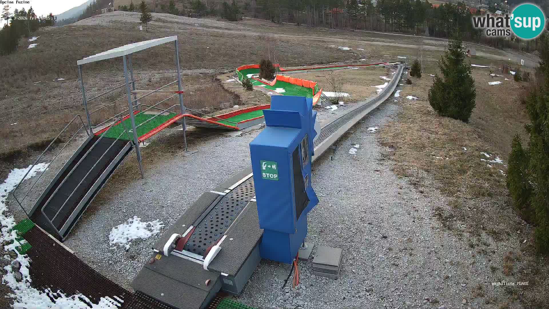 Webcam en vivo Pista de trineo Fužine – Croacia