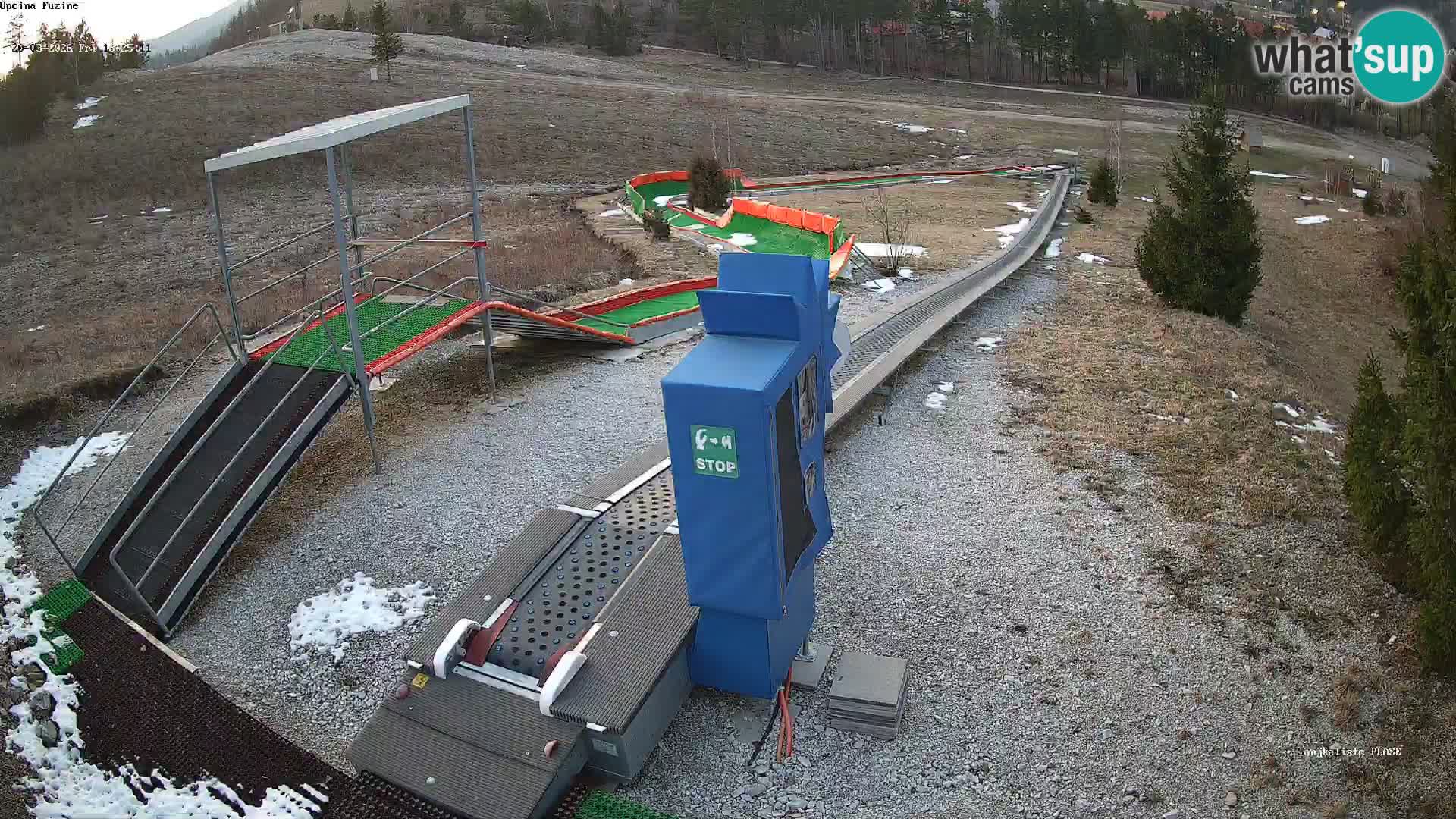 Live webcam Fužine toboggan run – Croatia