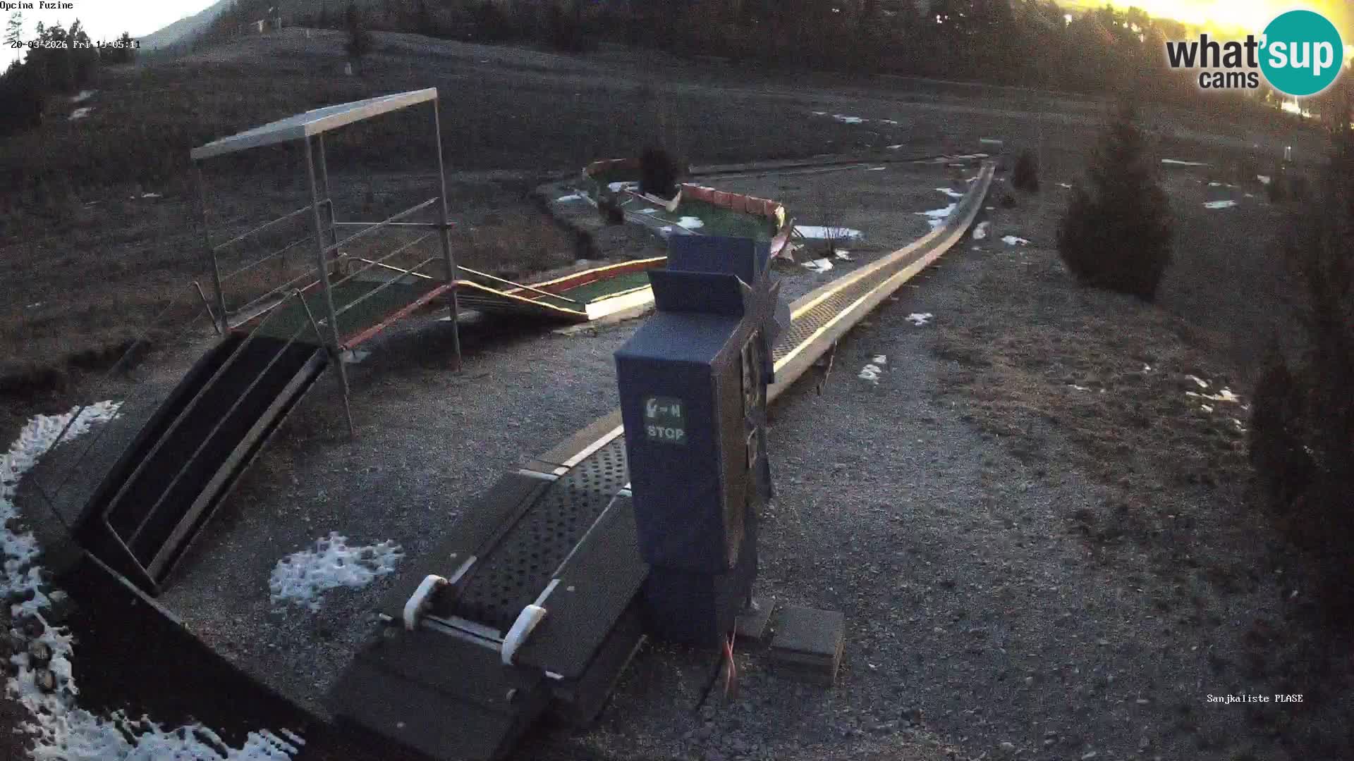 Webcam en direct Piste de luge de Fužine – Croatie