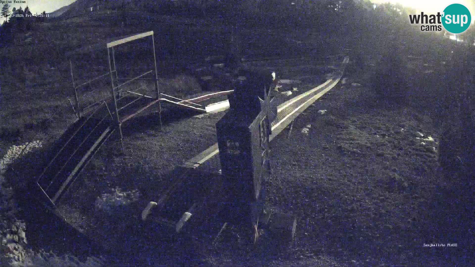 Live webcam Pista da slittino Fužine – Croazia