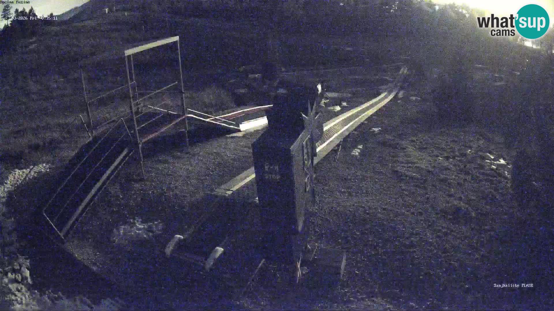 Webcam en vivo Pista de trineo Fužine – Croacia